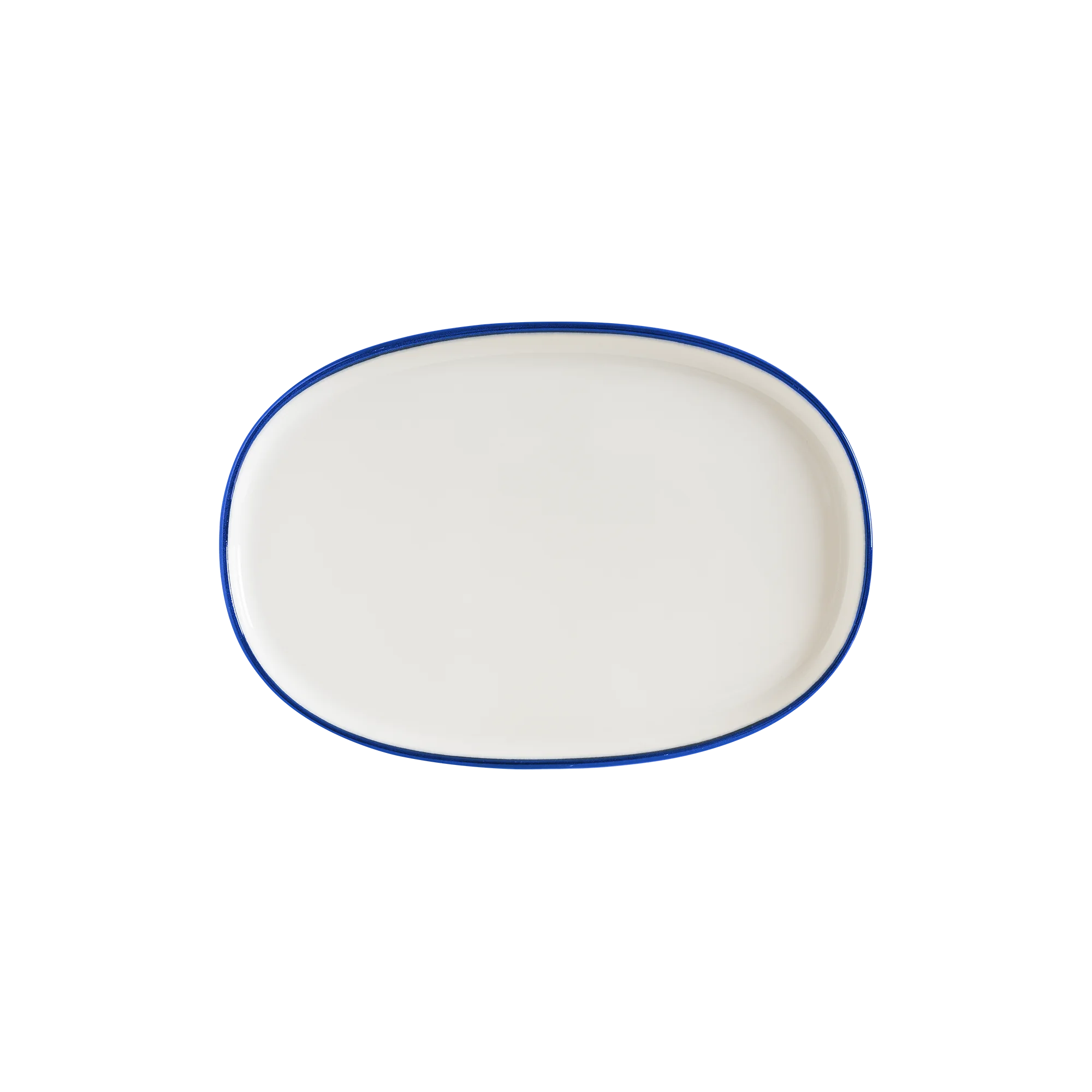 Bonna Linea Blue Hygge 34 cm Oval Plate 34 cm porcelain tableware