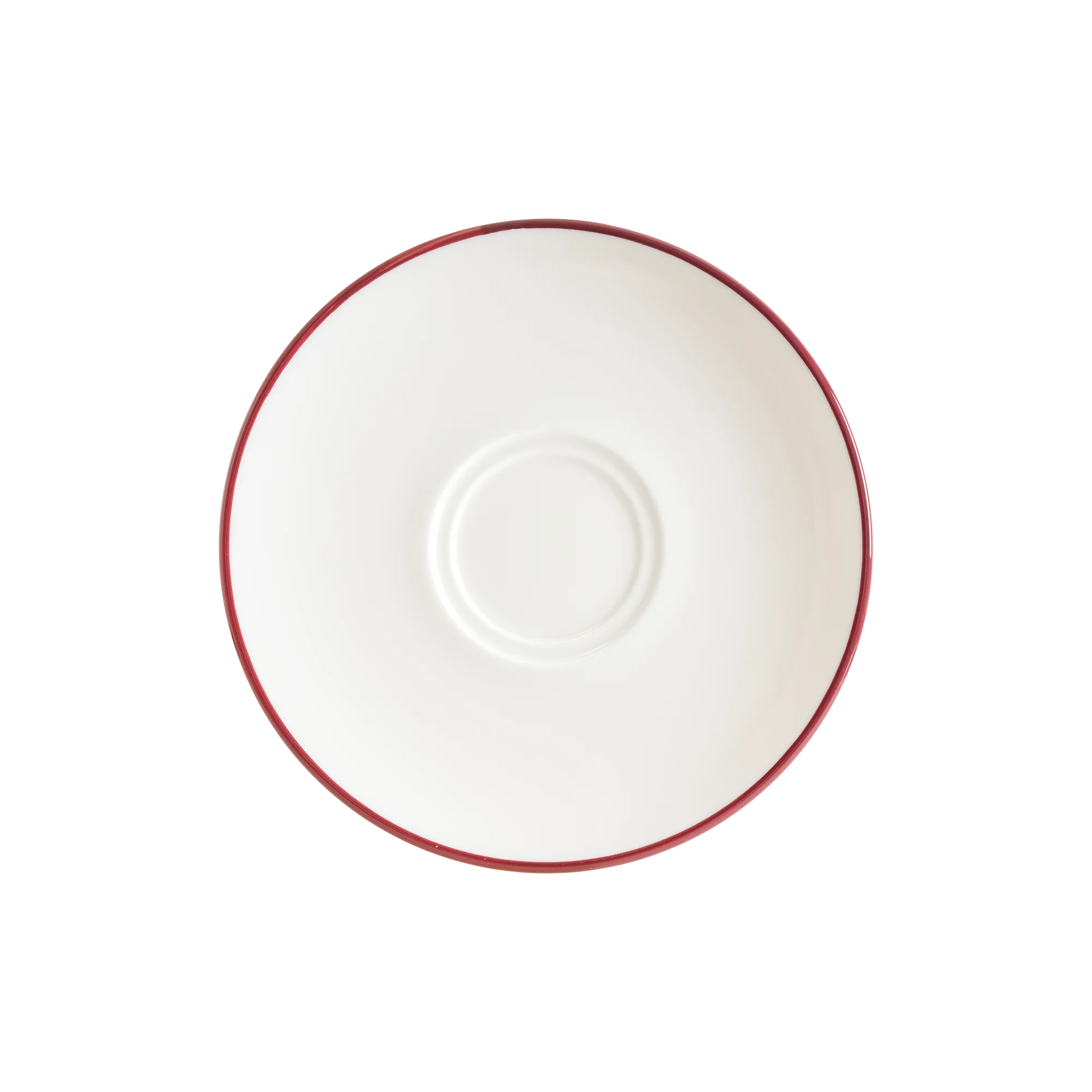 Bonna Linea Burgundy Coffee Saucer 16 cm 16 cm porcelain tableware