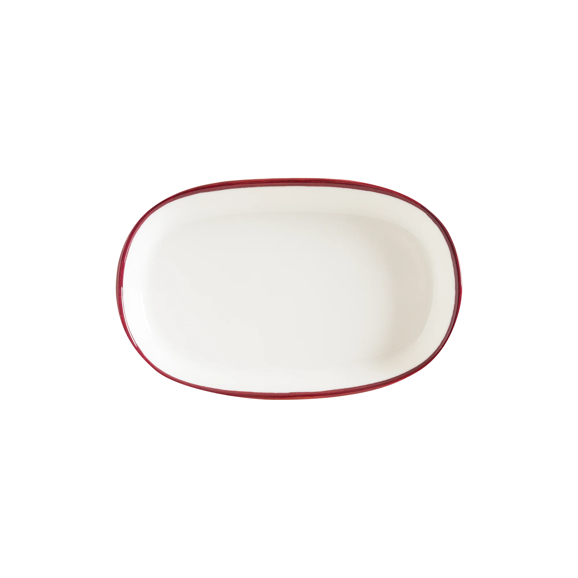Bonna Linea Burgundy Hygge 10cm Oval Plate 10 cm porcelain tableware