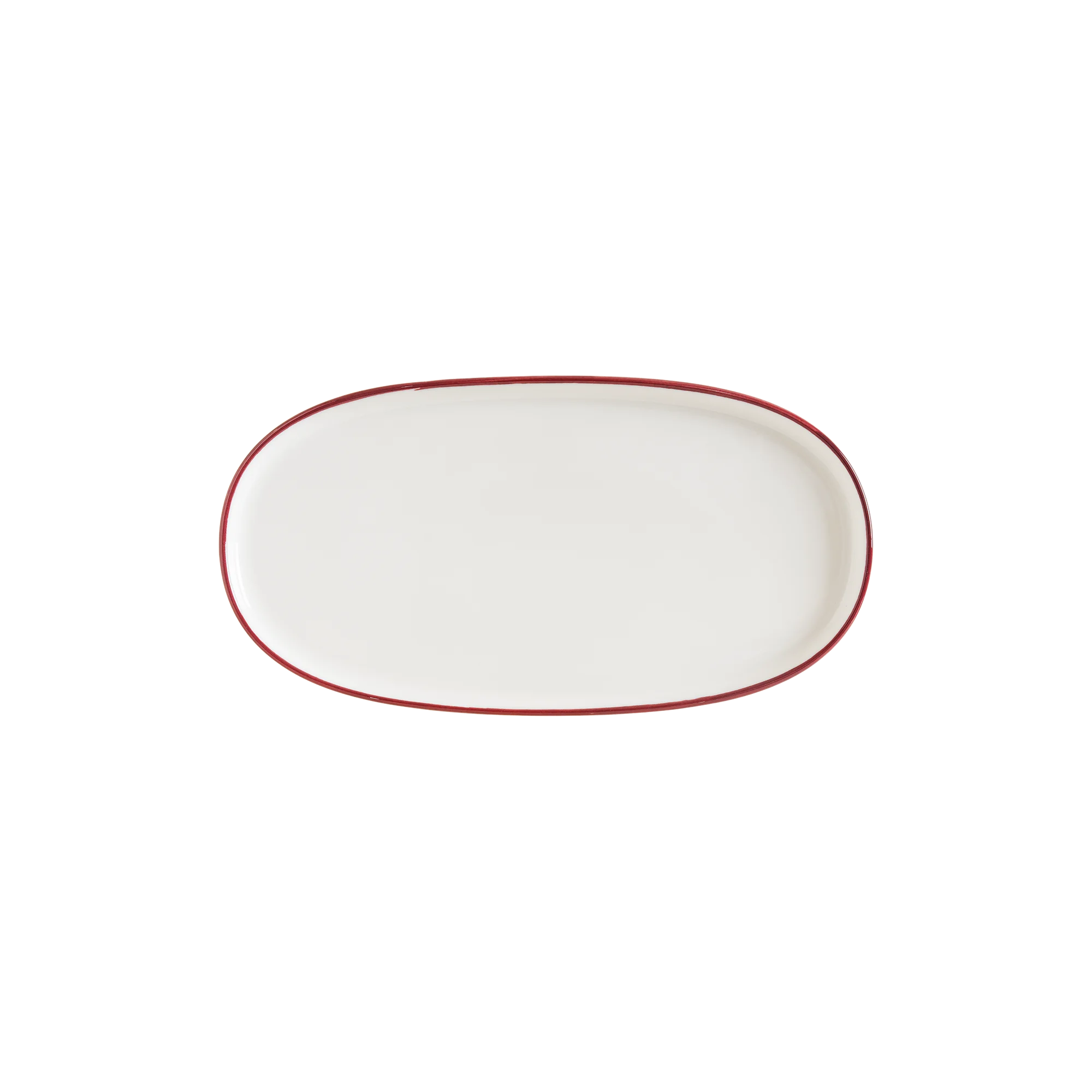 Bonna Linea Burgundy Hygge 30cm  Oval Plate 30 cm porcelain tableware