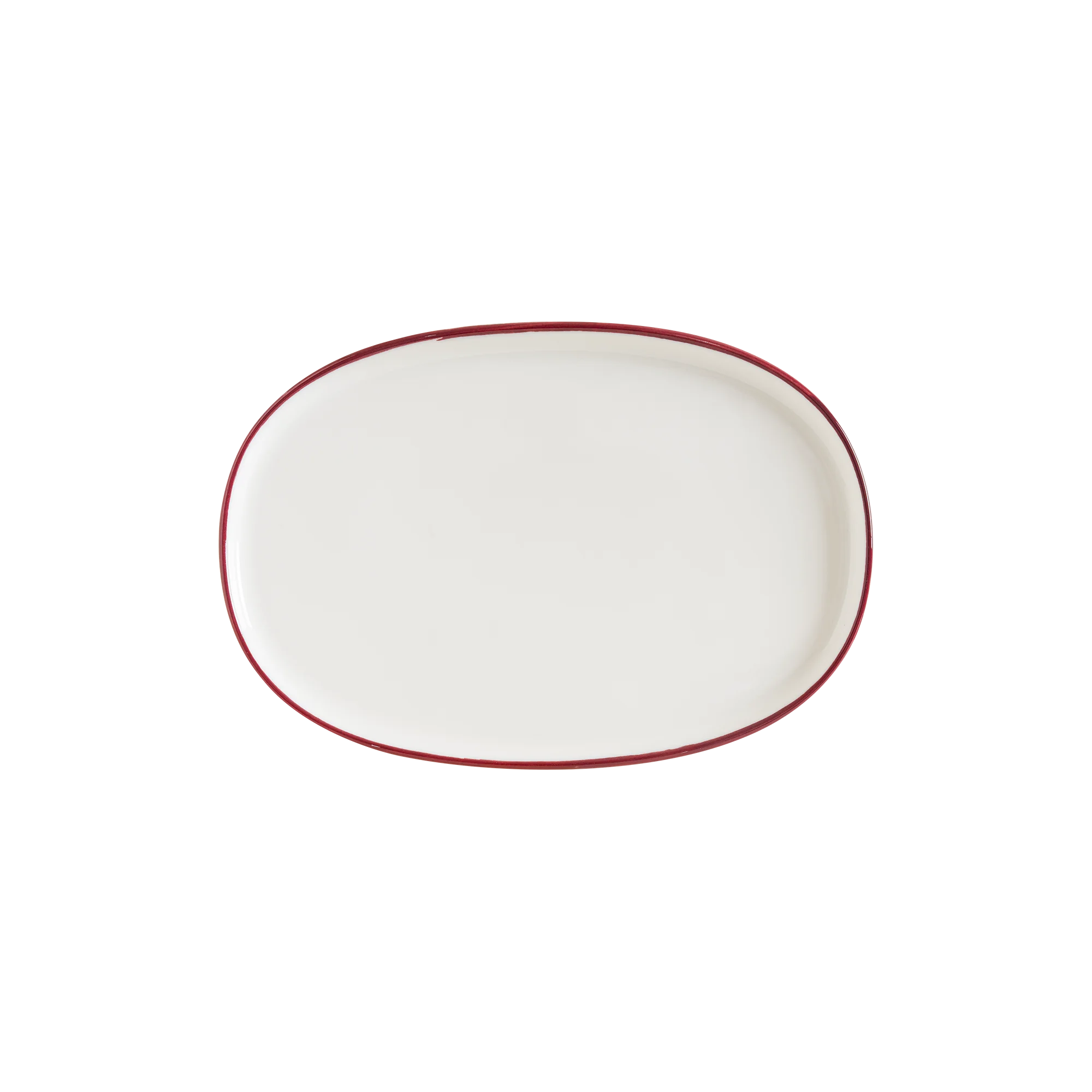 Bonna Linea Burgundy Hygge 34 cm Oval Plate 34 cm porcelain tableware