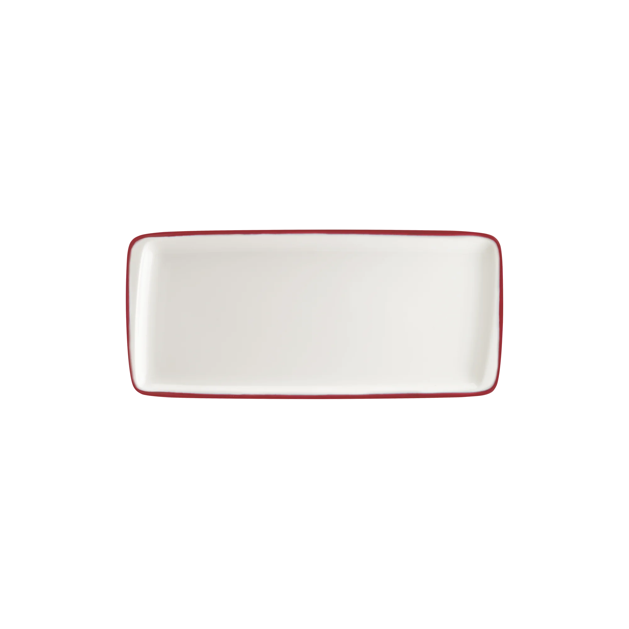 Bonna Linea Burgundy Moove Rectangular Plate 34*16 cm 34 cm porcelain tableware