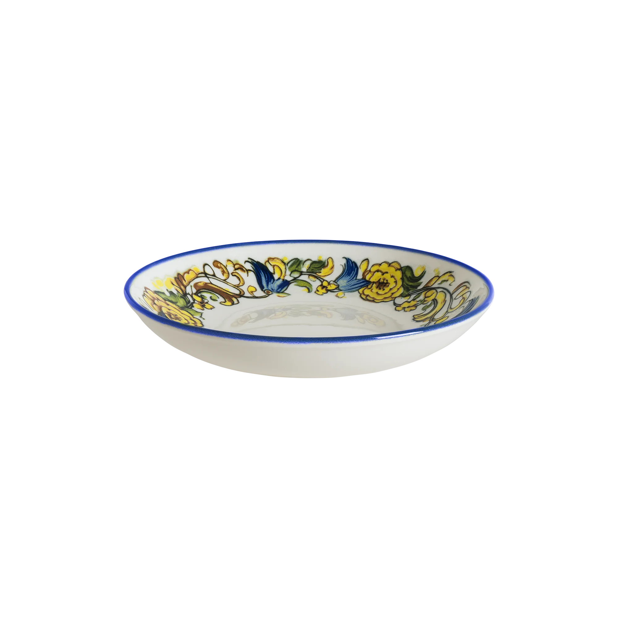 Albufera Mid White Bloom Deep Plate 23 cm 1000 cc