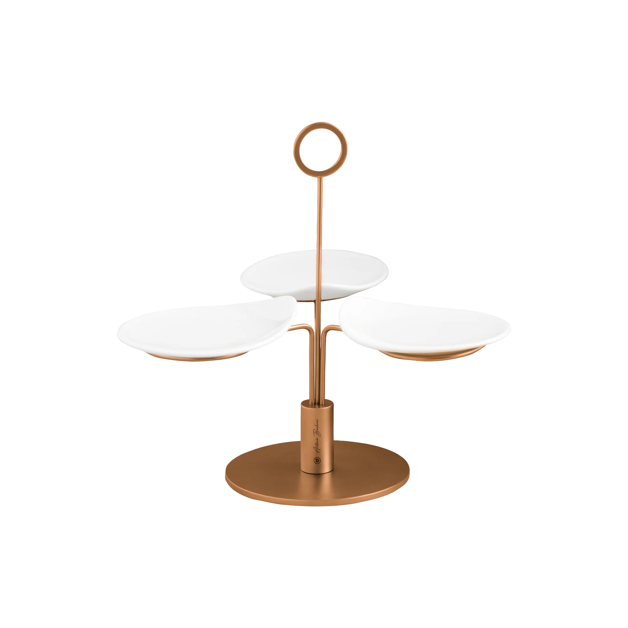 Clair Matte Bronz 4Pcs Serving Stand Set