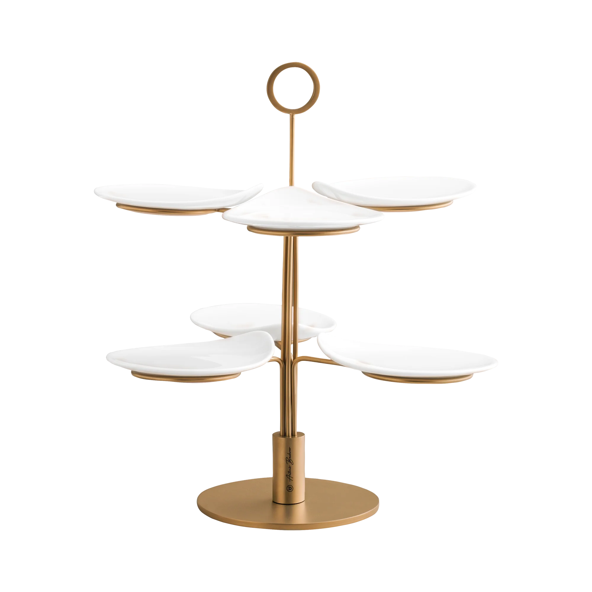 Clair Matte Bronz 7Pcs Serving Stand Set