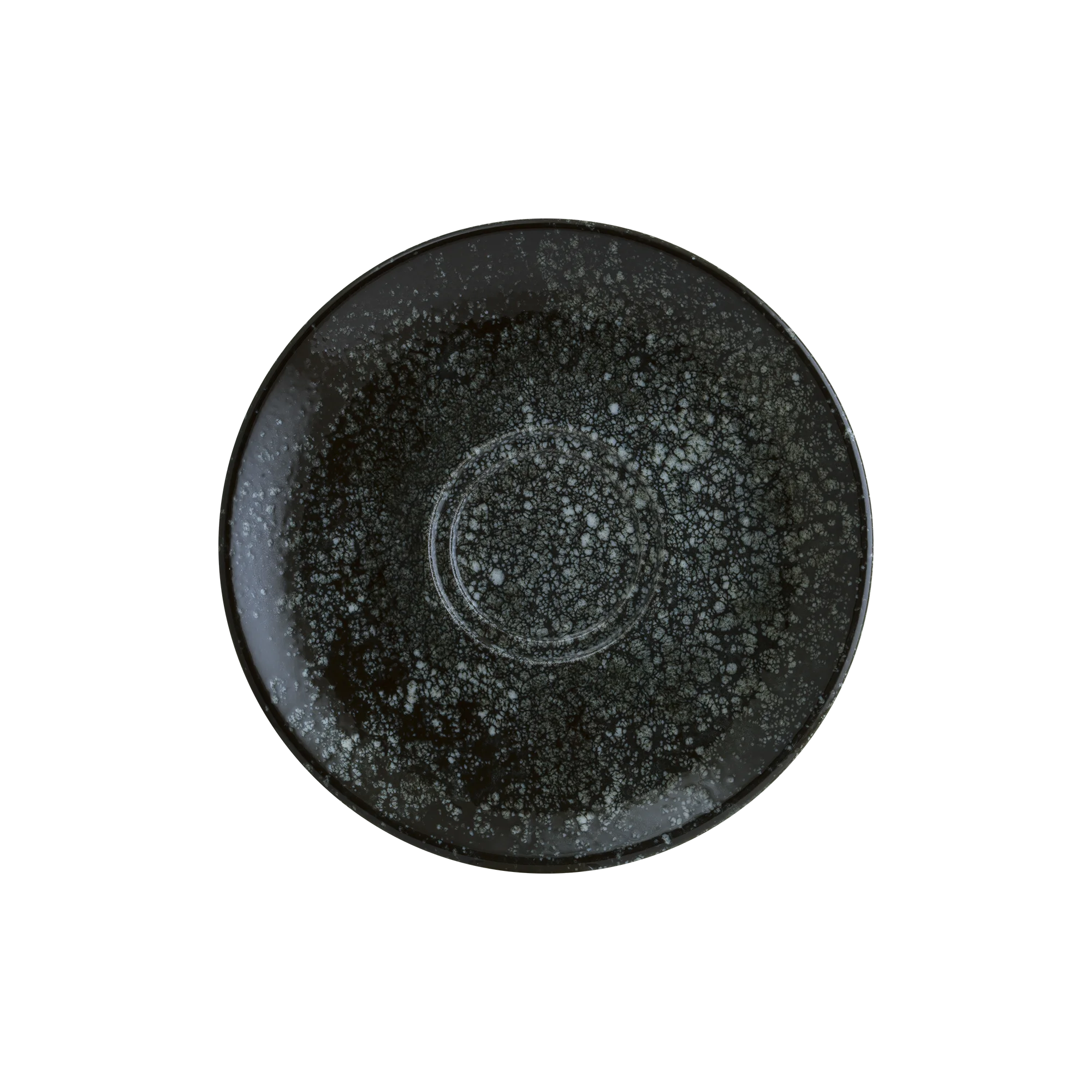 Cosmos Black Gourmet Coffee Saucer 16 cm