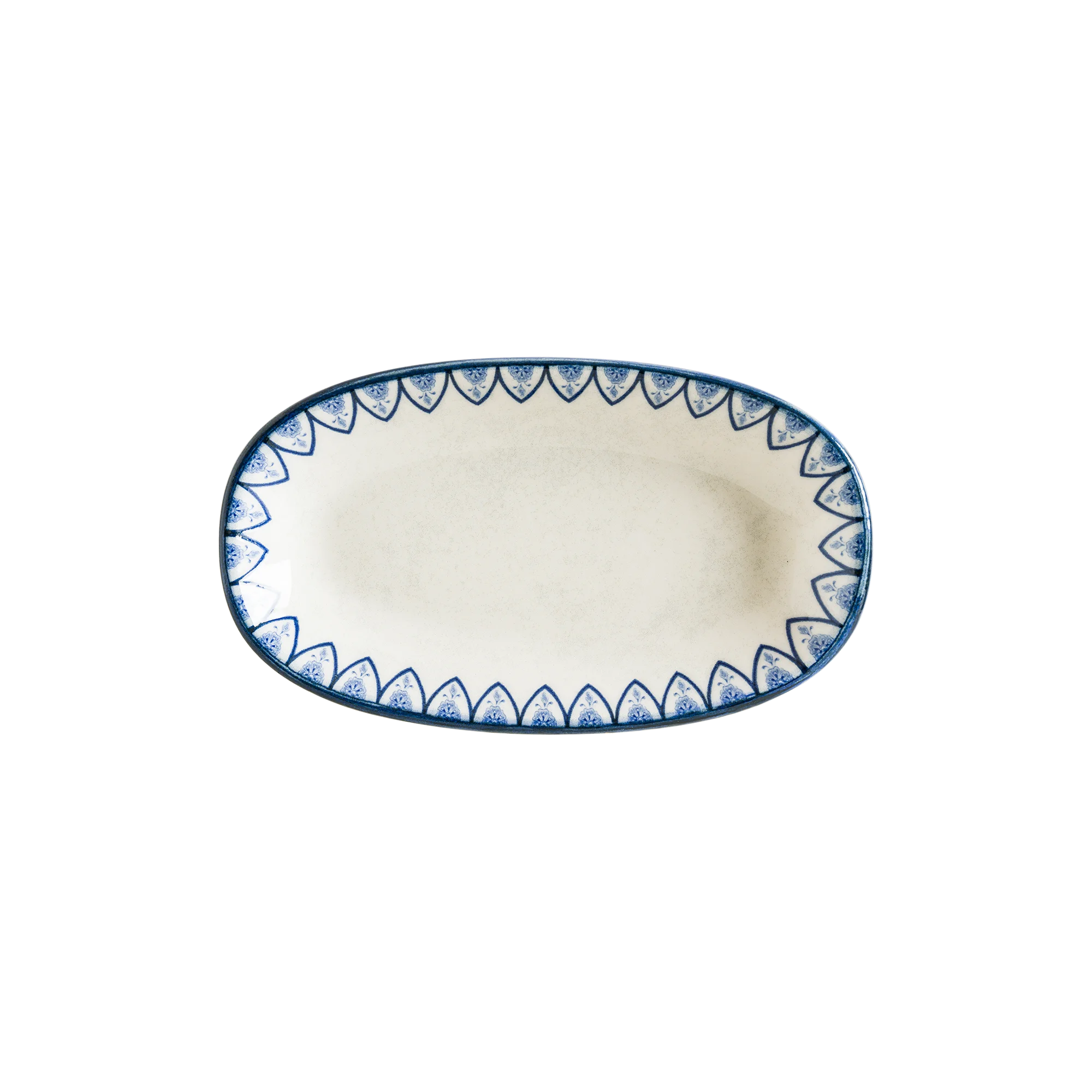 Esnaf Mid White Gourmet Oval Plate 15*8.5 cm 95 cc