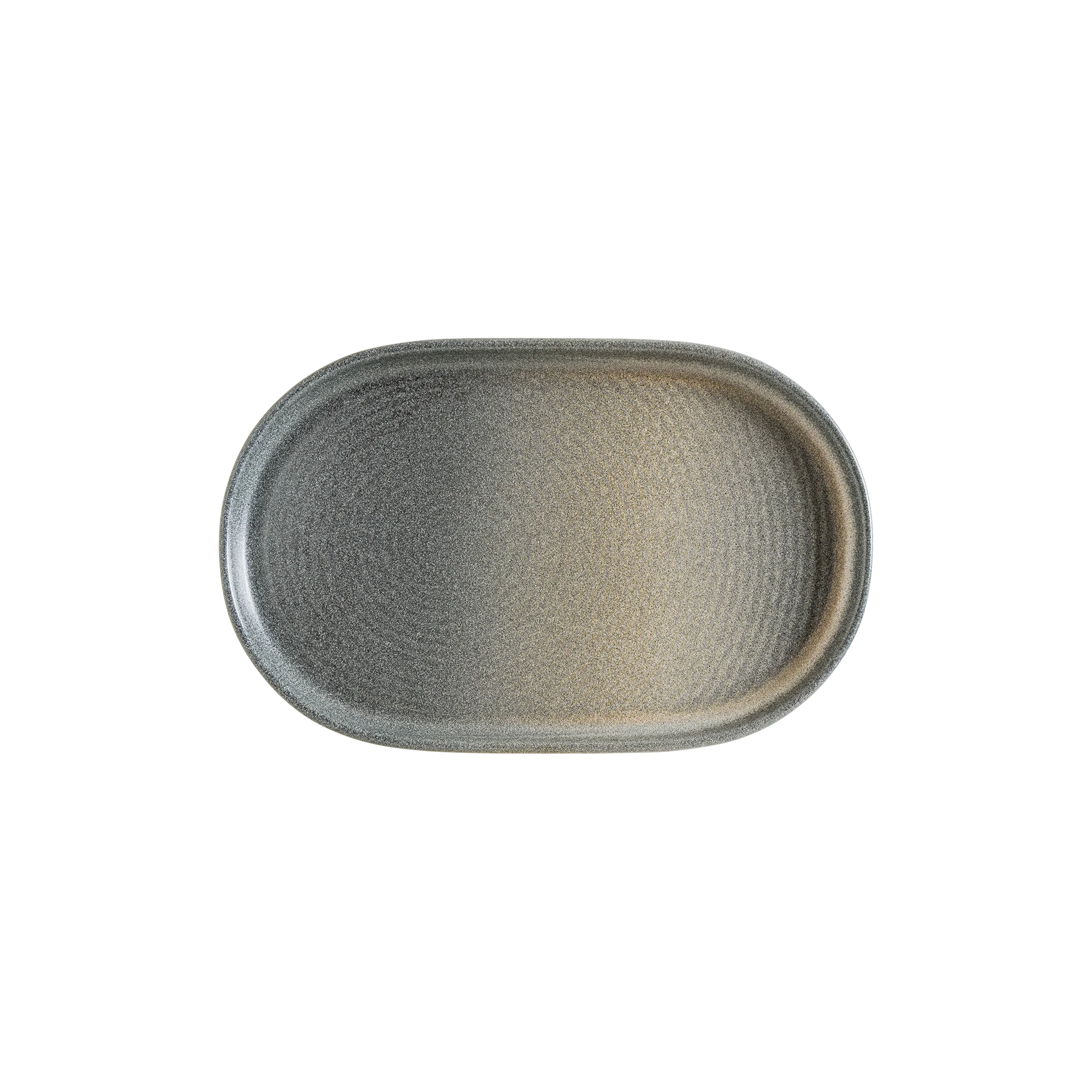 Hornfels Ripple Oval Plate 19 cm