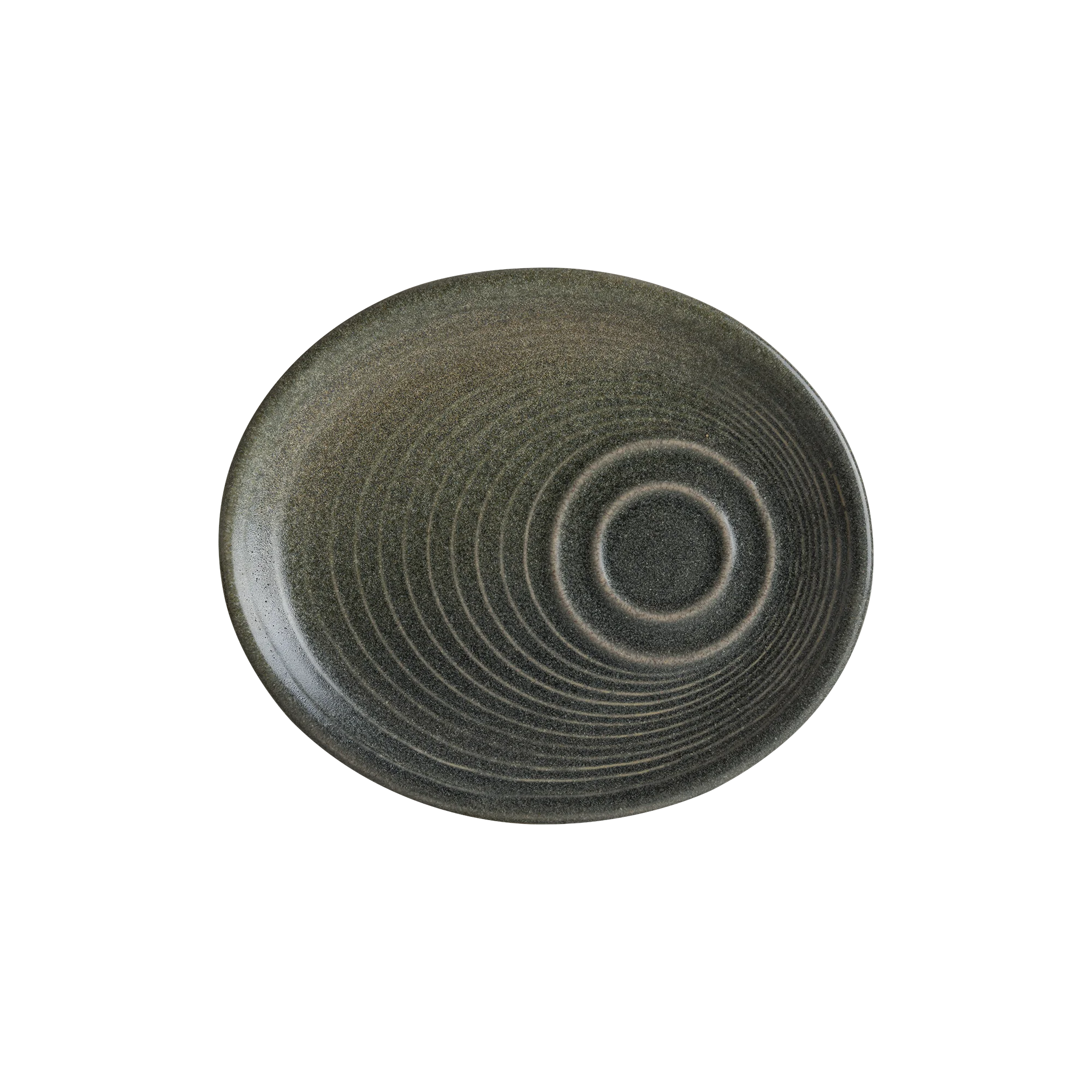 Hornfels Ripple Serving Plate 20*17 cm