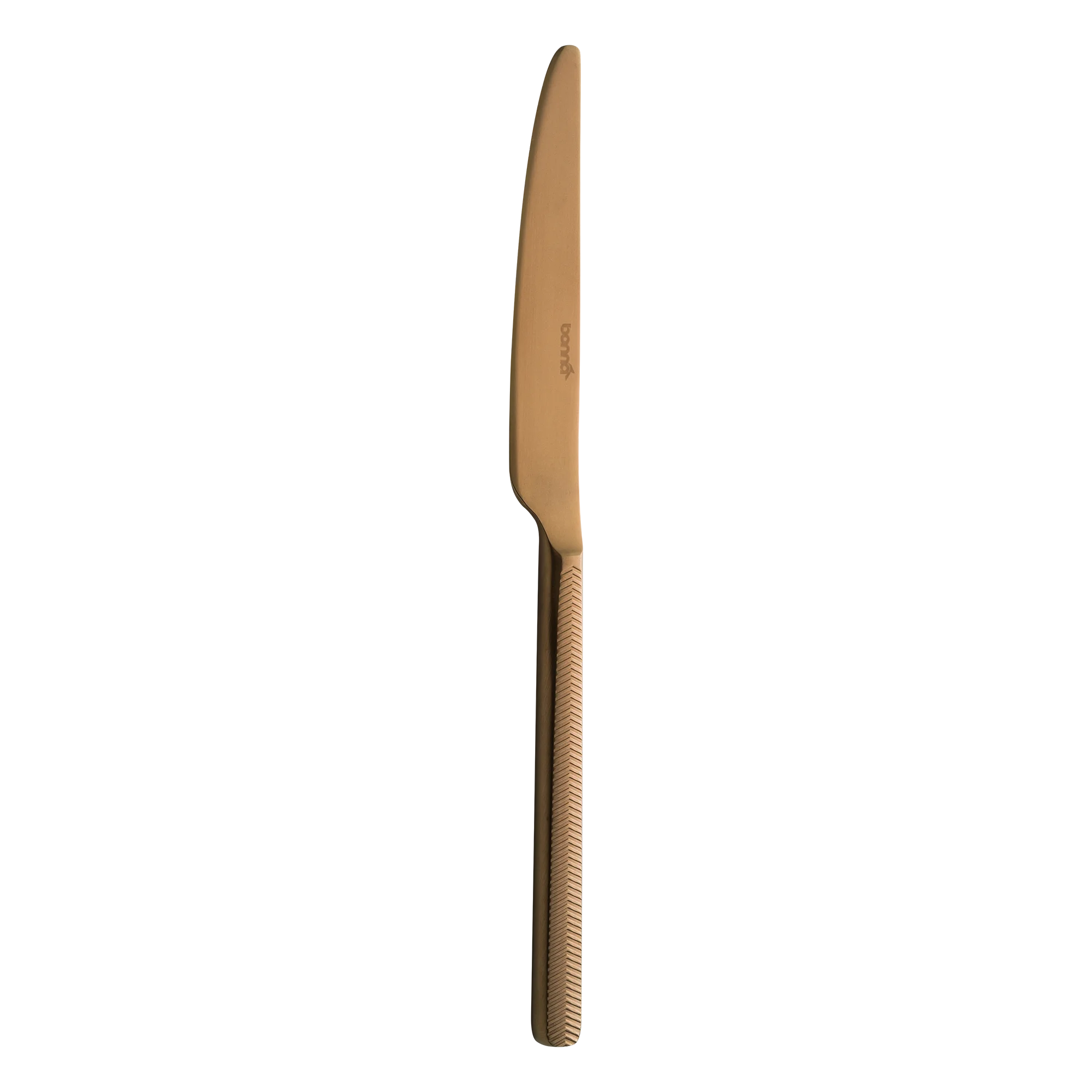 Illusion Mat Bronze Table Knife