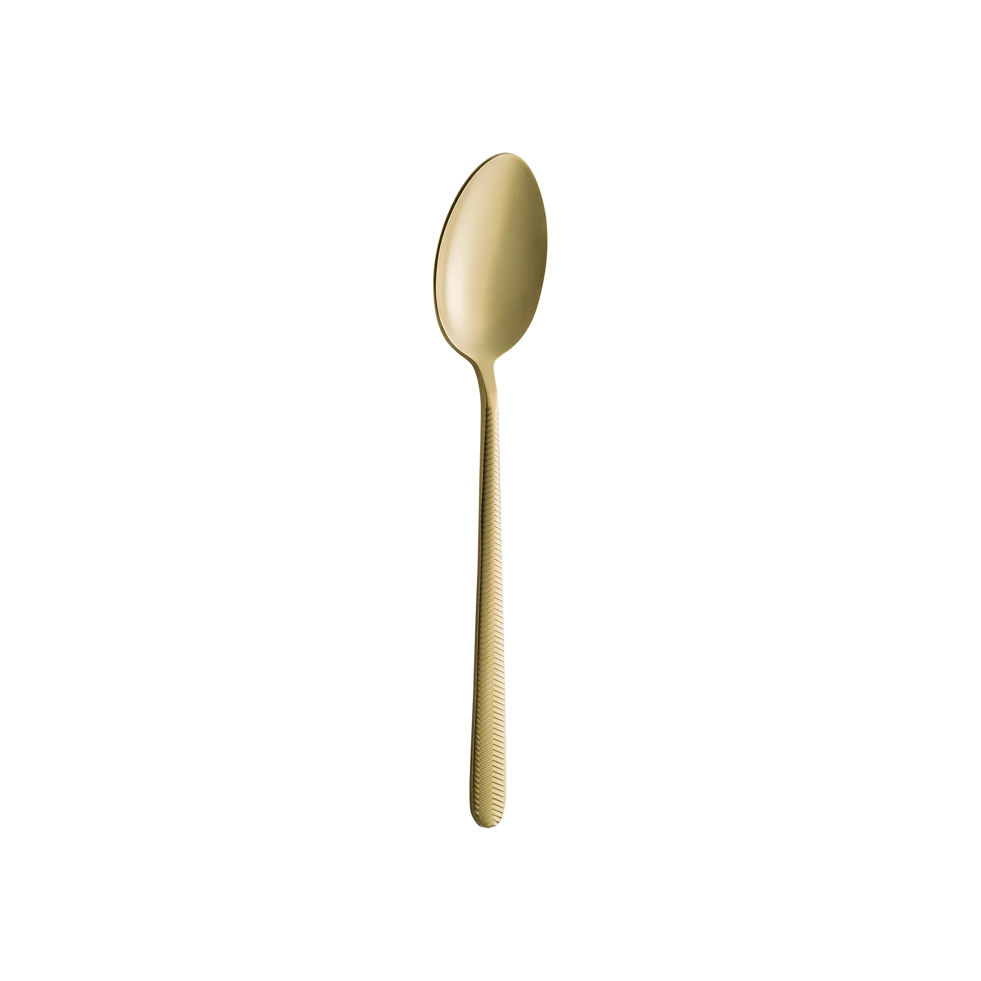 Illusion Mat Gold Dessert Spoon
