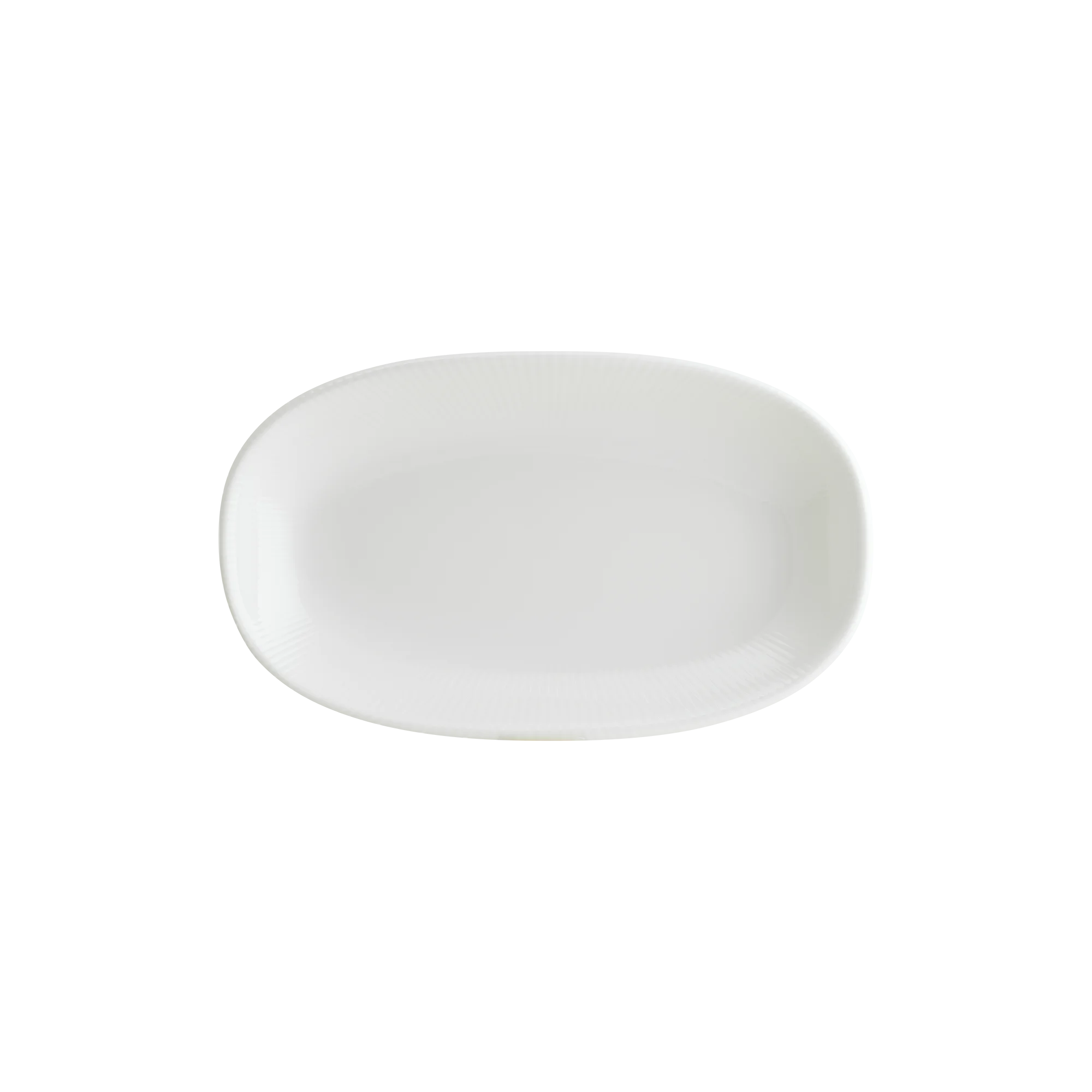 Iris White Gourmet Oval Plate 15*8.5 cm  95 cc