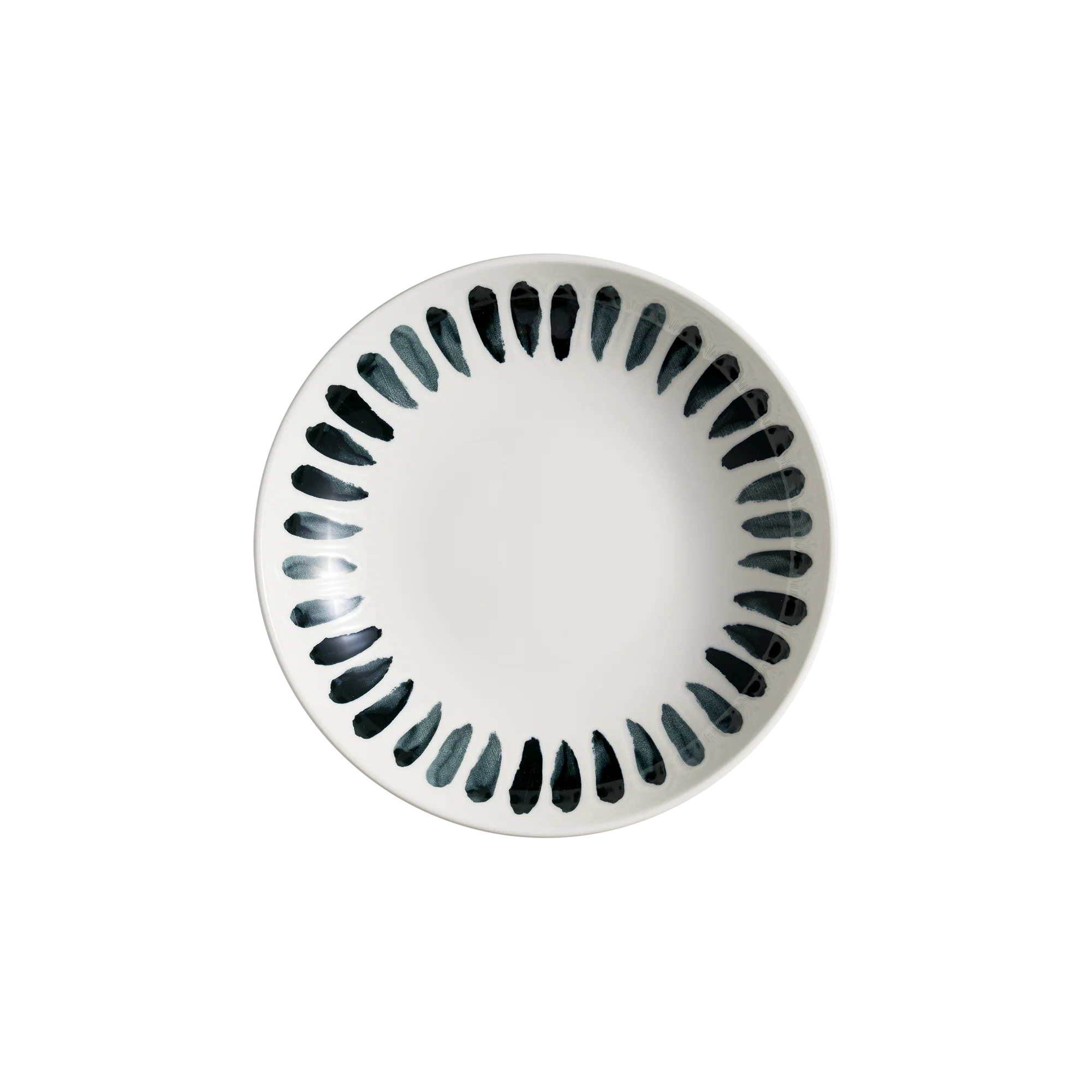 Lavis Black Bloom Deep Plate 23 cm 1000 cc
