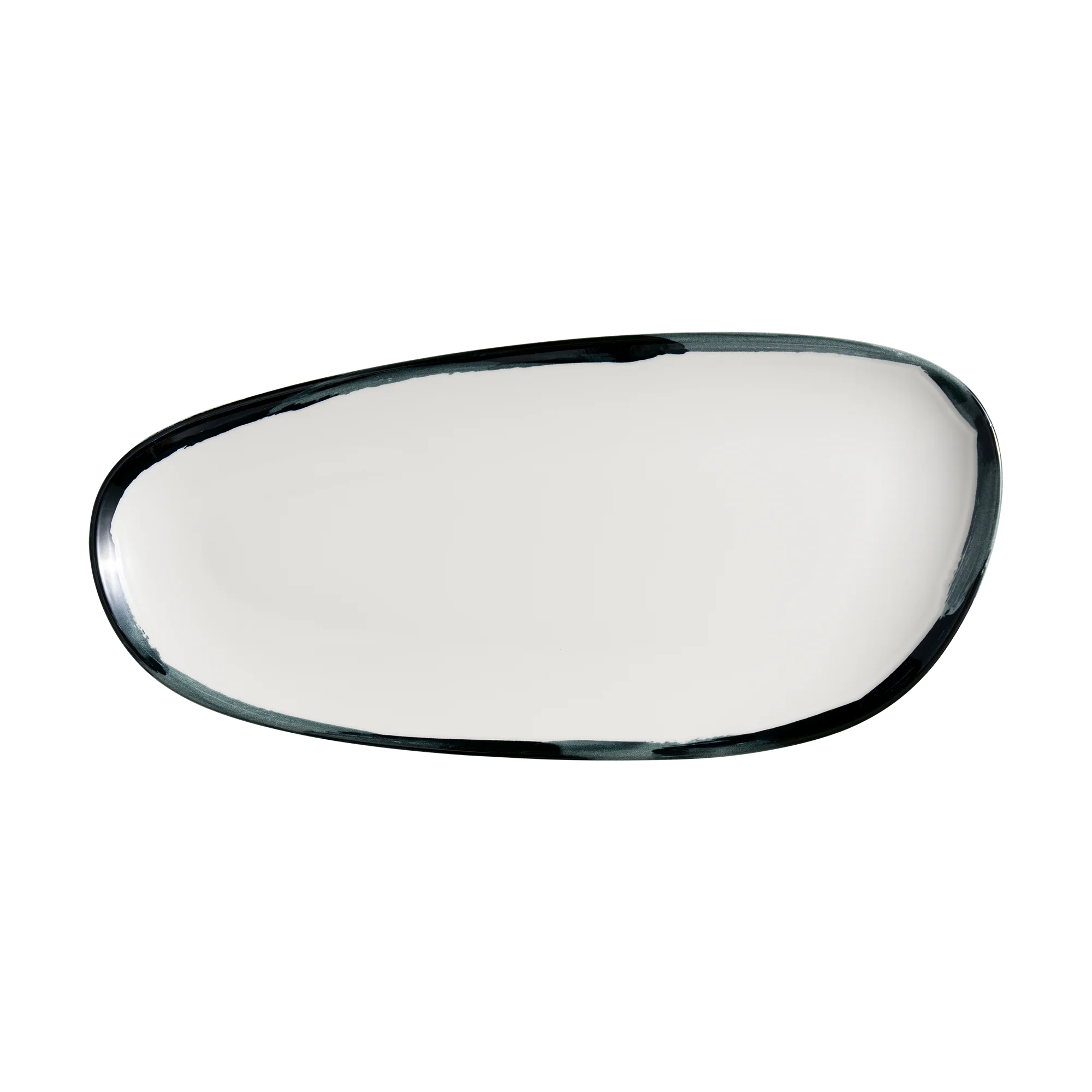 Lavis Black Vago Rectangular Plate 36 cm