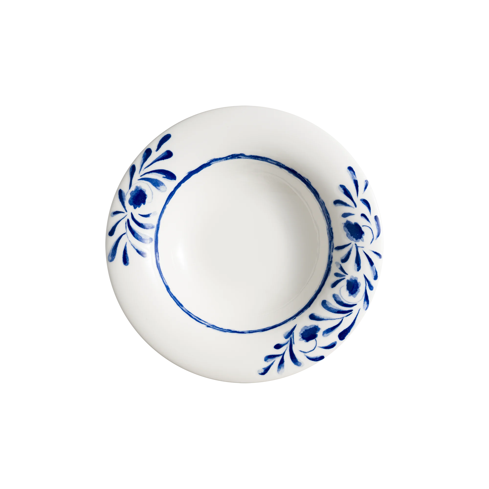 Lavis Blue Albus Deep Plate 23 cm 330 cc