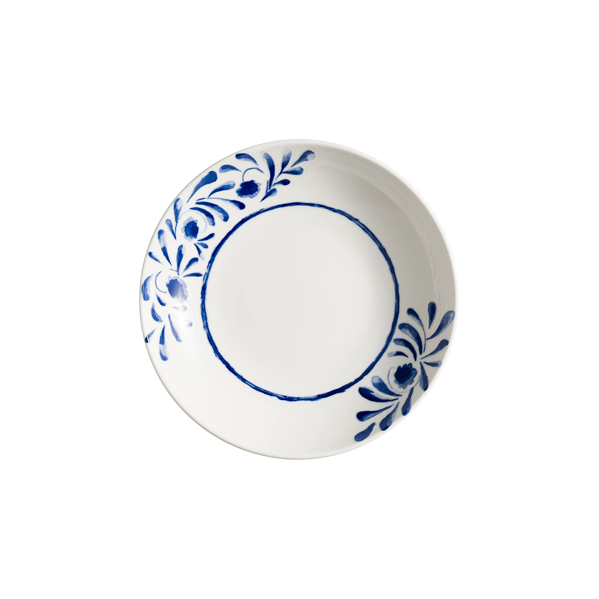 Lavis Blue Bloom Deep Plate 23 cm 1000 cc