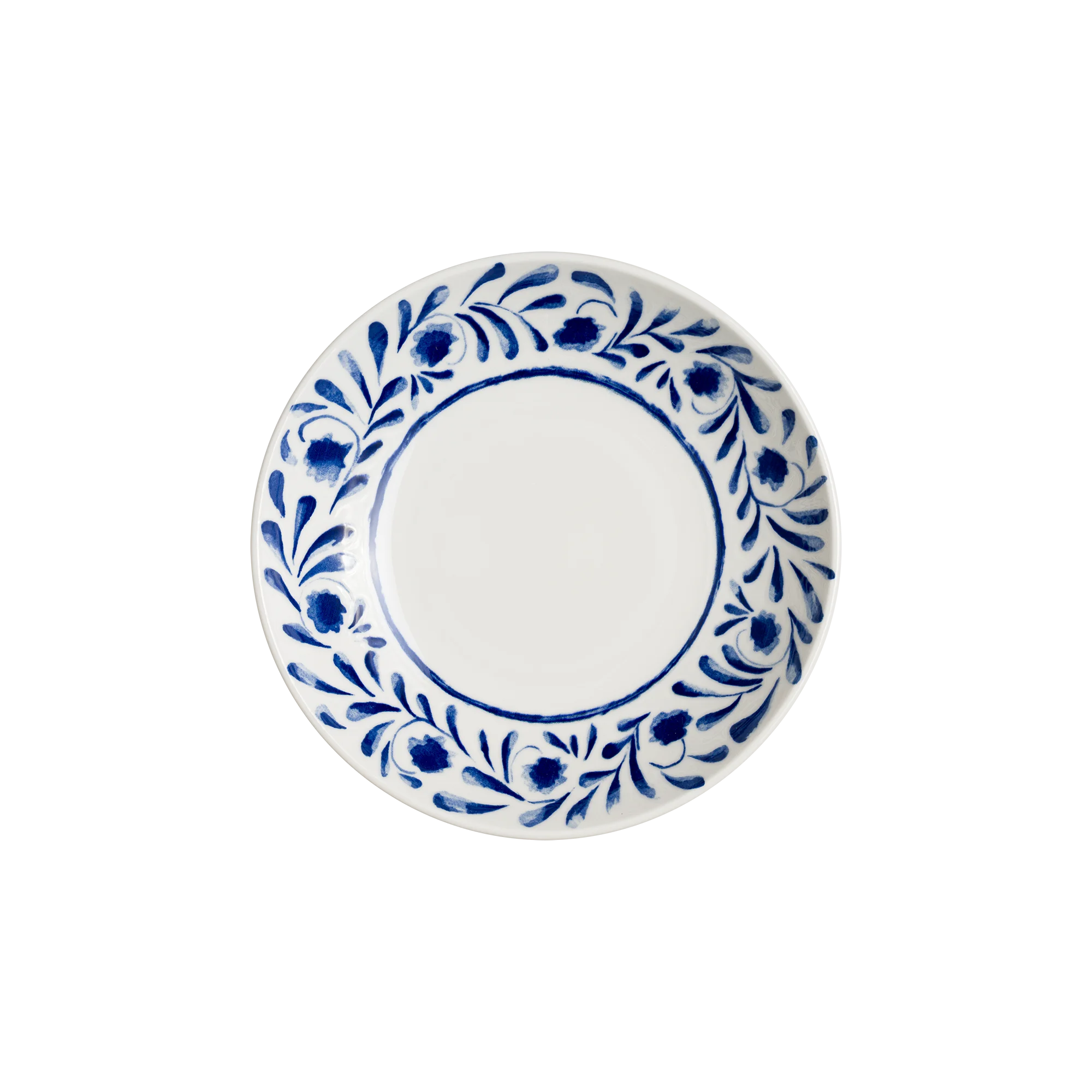 Lavis Blue Bloom Deep Plate 25 cm 1300 cc