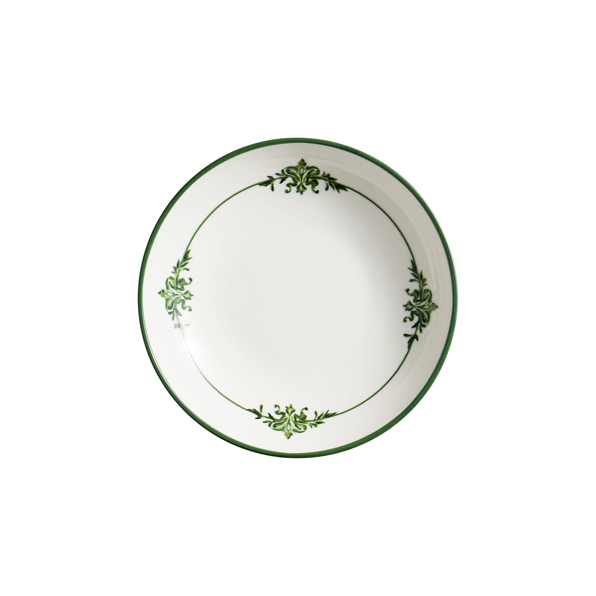 Lavis Green Bloom Deep Plate 23 cm 1000 cc