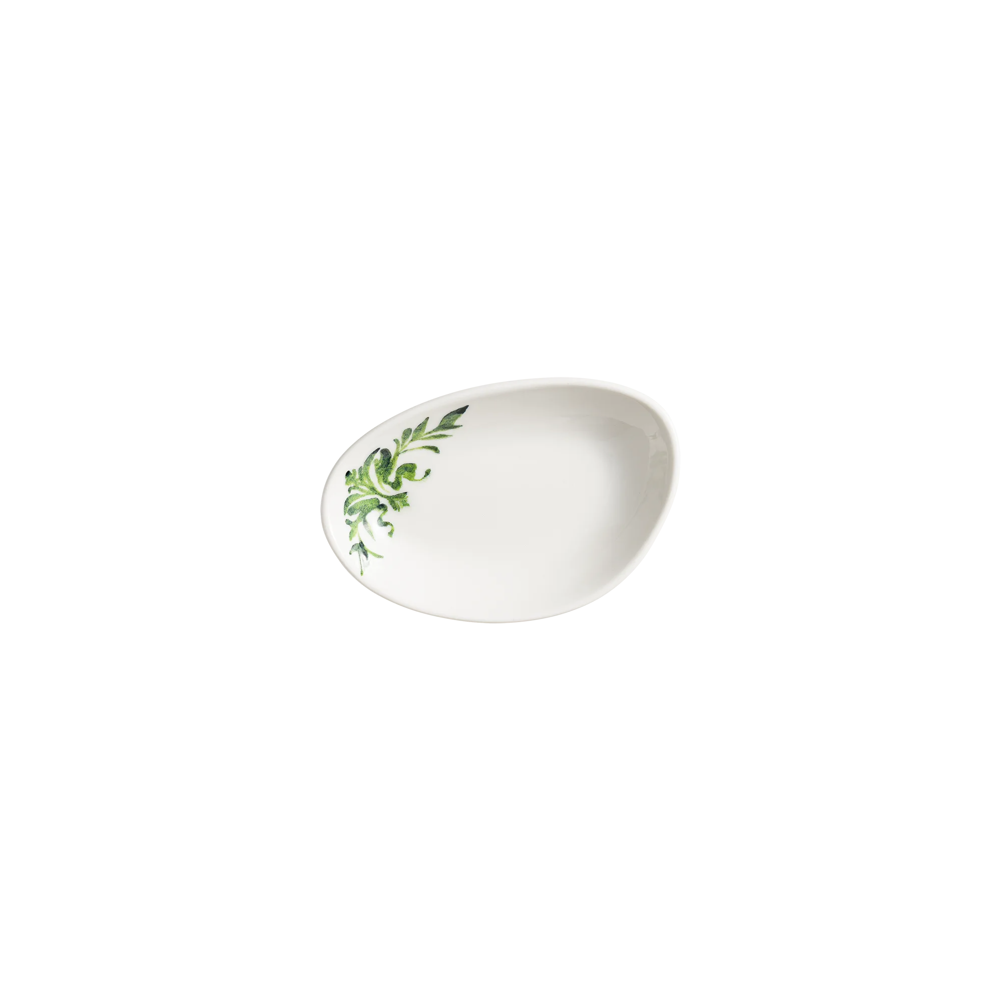 Lavis Green Vago Oval Plate 15*8.5 cm 140 cc