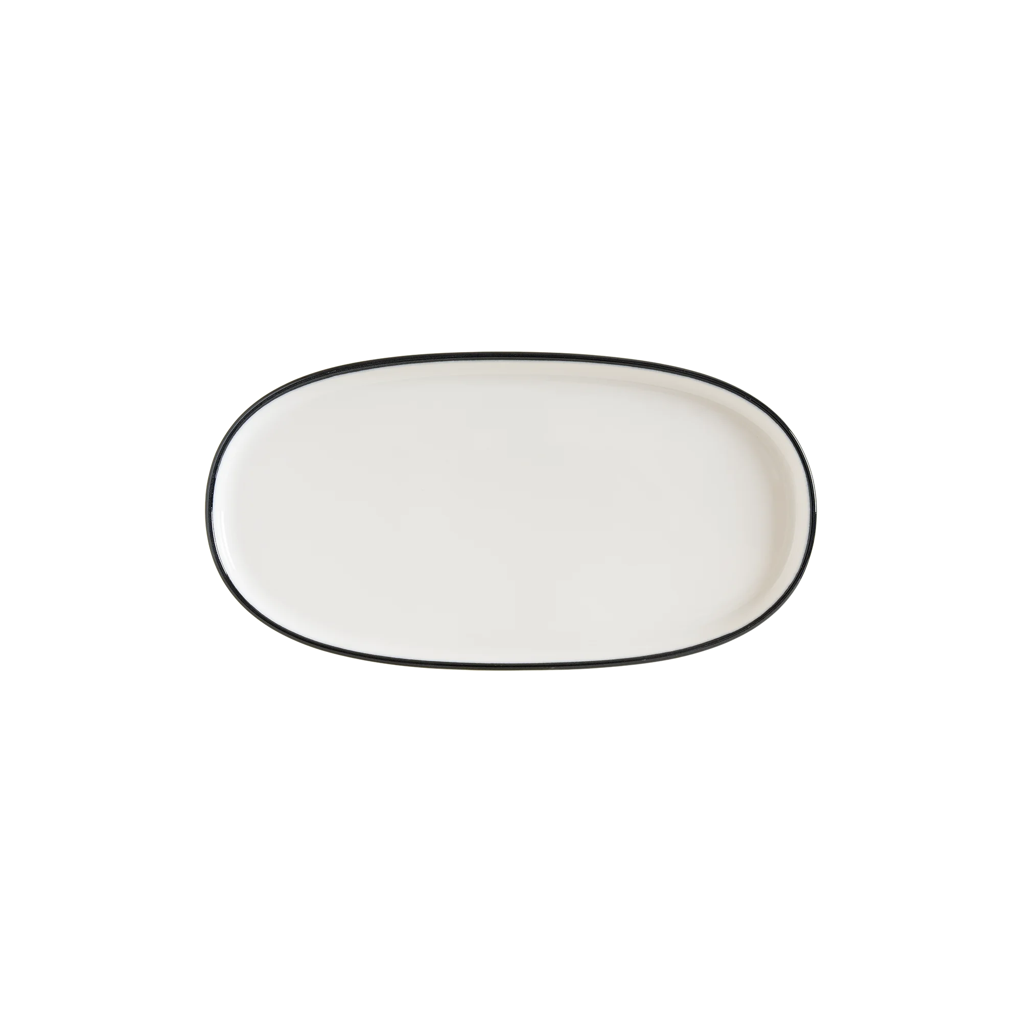 Linea Black Hygge 30cm Oval Plate