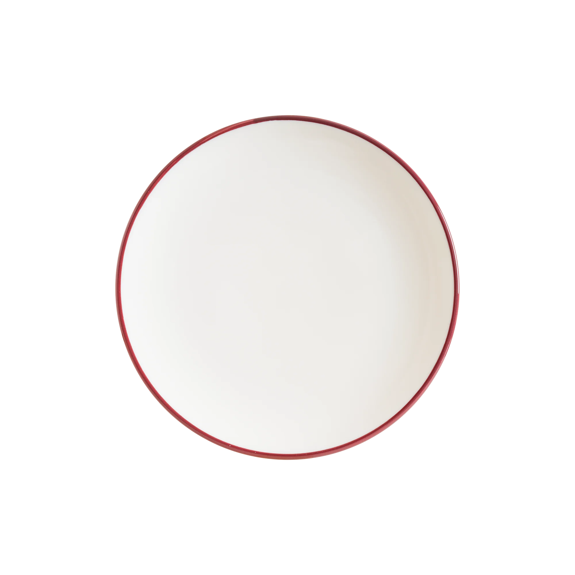 Linea Burgundy Gourmet Flat Plate 17 cm