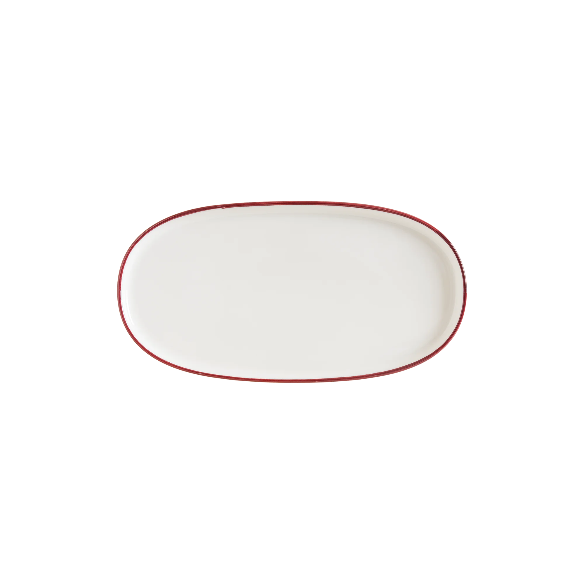 Linea Burgundy Hygge 21cm Oval Plate