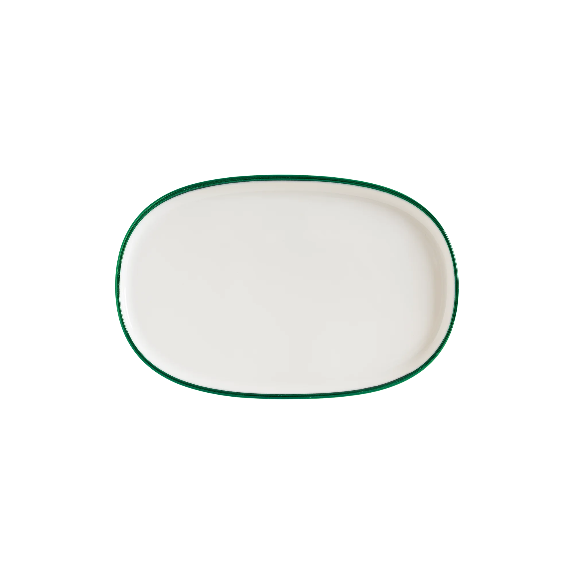 Linea Green Hygge 34 cm Oval Plate