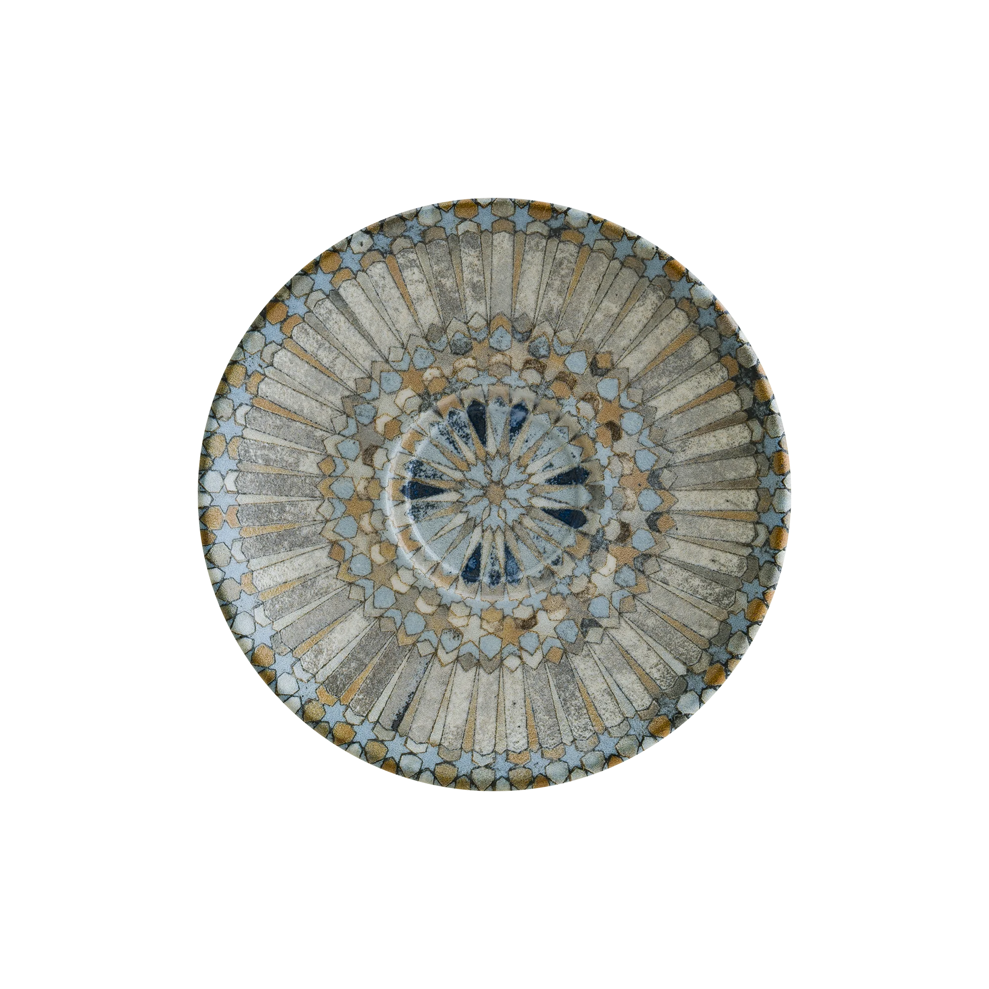 Luca Mosaic Matt Gourmet Coffee Saucer 16 cm