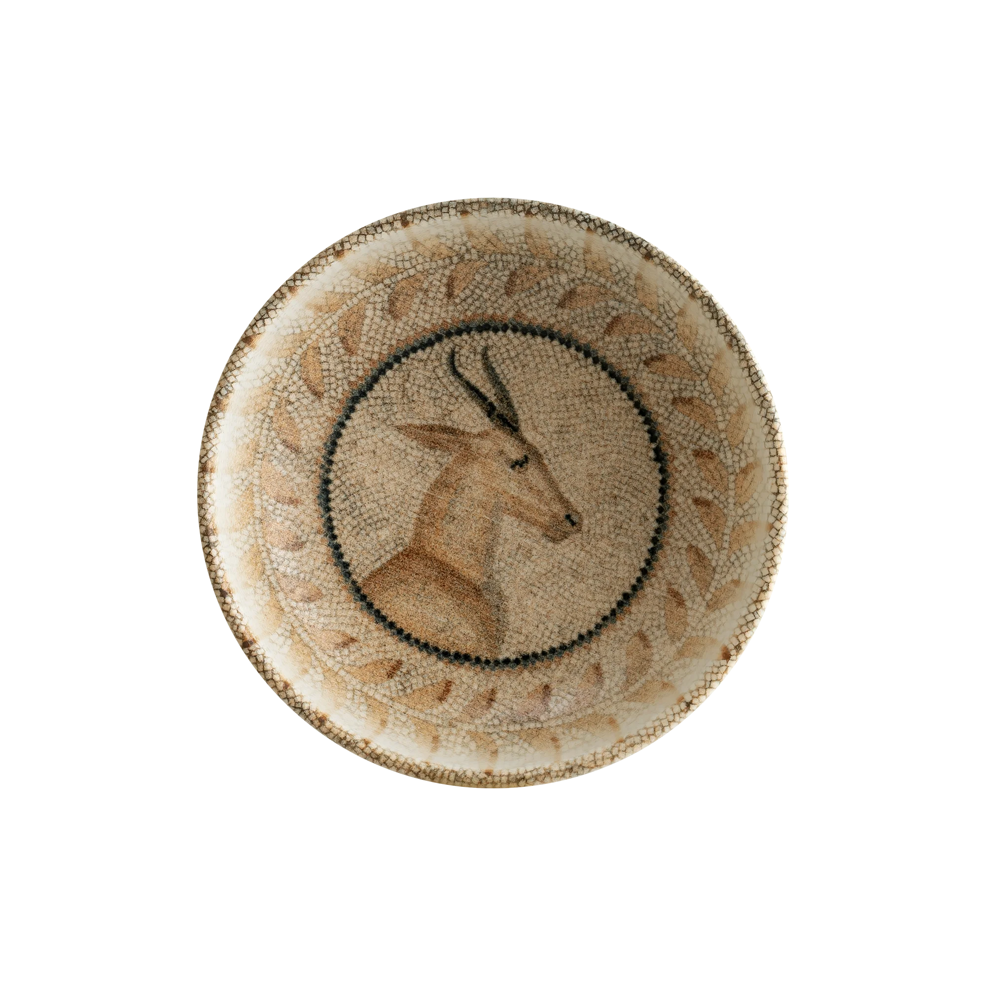 Mesopotamia Deer 14 cm Hygge Bowl  400 cc