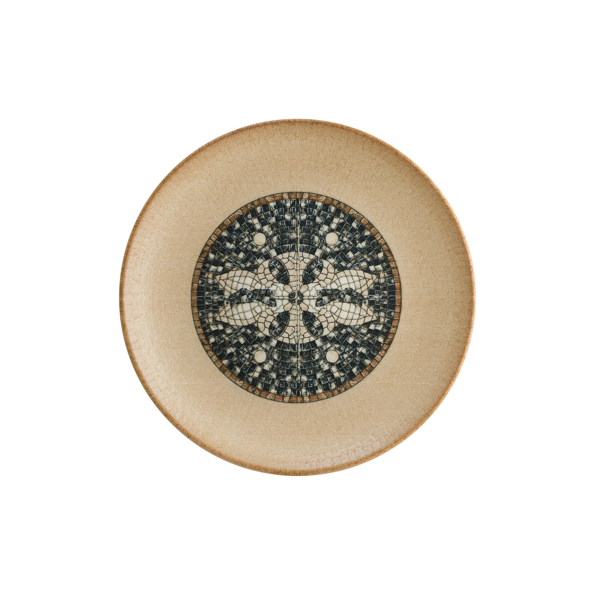 Mesopotamia Mosaic Wood Gourmet Flat Plate 27 cm