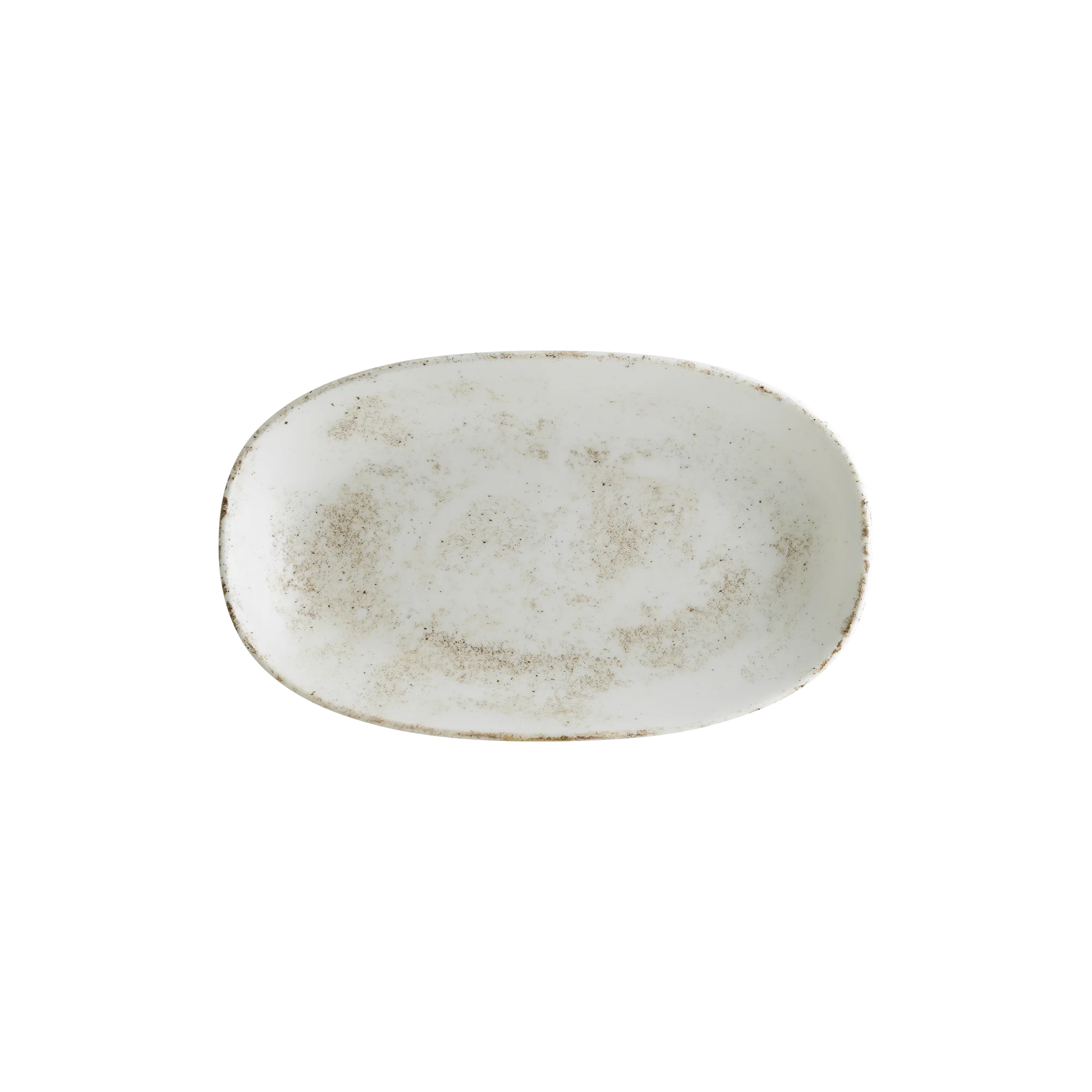 Nacrous Matt Gourmet Oval Plate 15*8.5 cm  95 cc