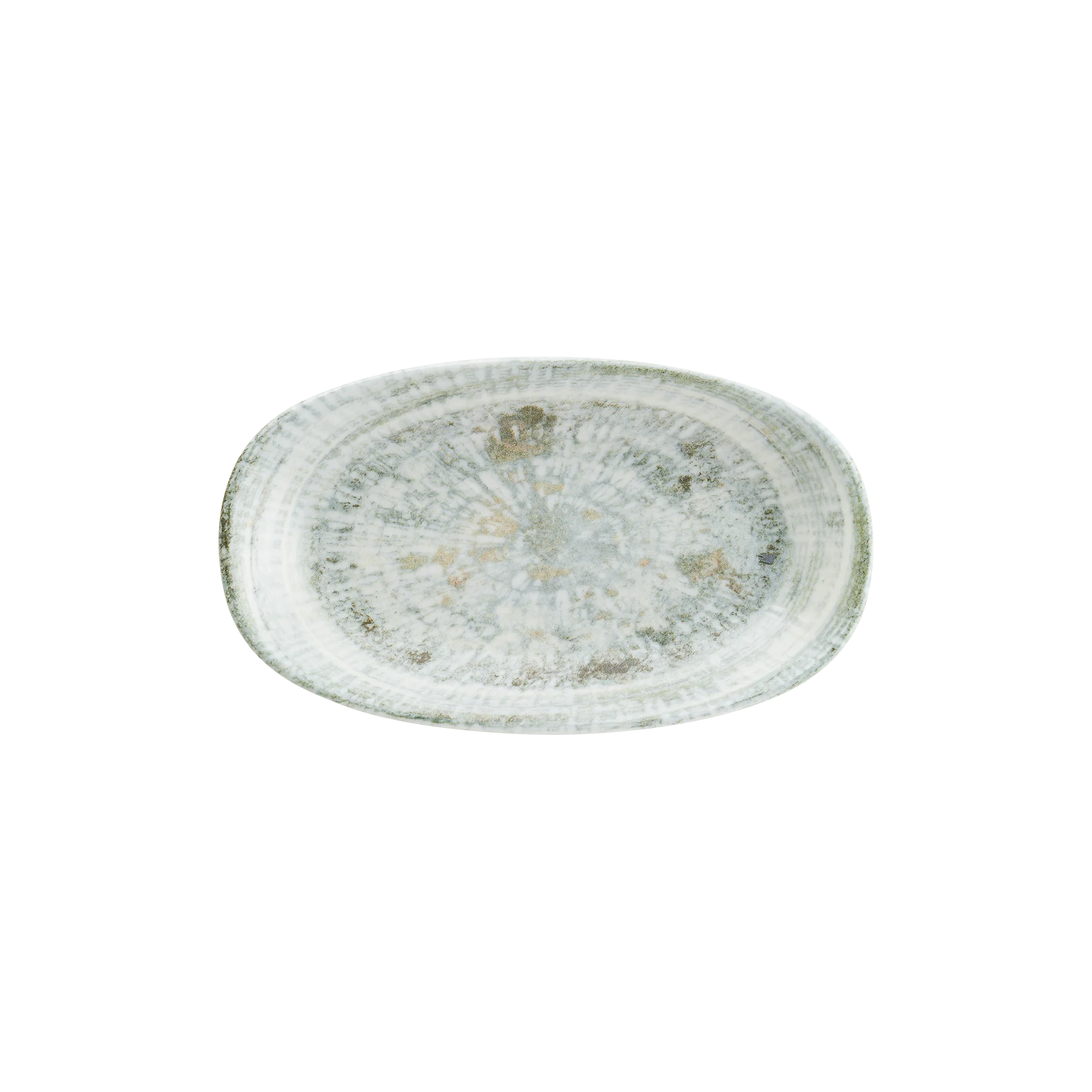 Odette Olive Gourmet Oval Plate 24*14 cm  430 cc