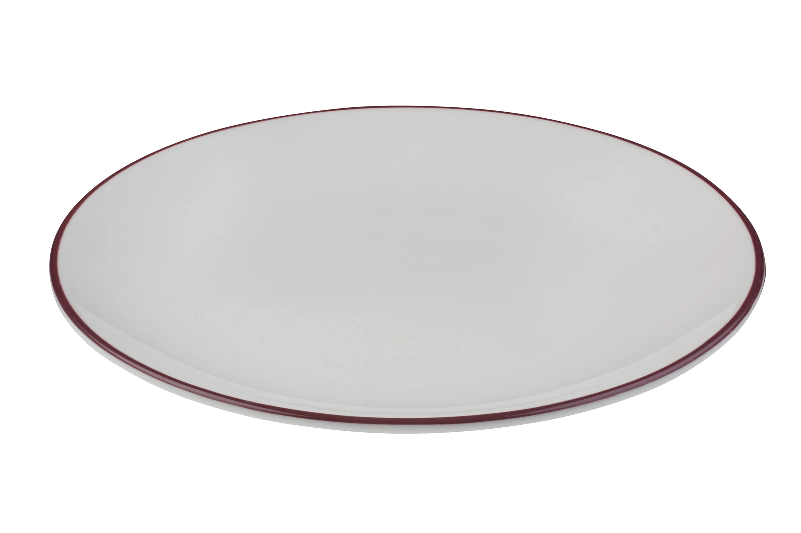 ID Fine Modest Maroon Lona Flat Plate 25 cm