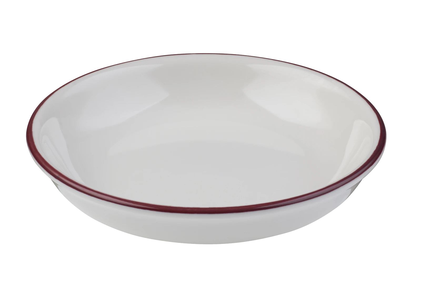 ID Fine Modest Maroon Lona Deep Plate 15 cm 240 cc