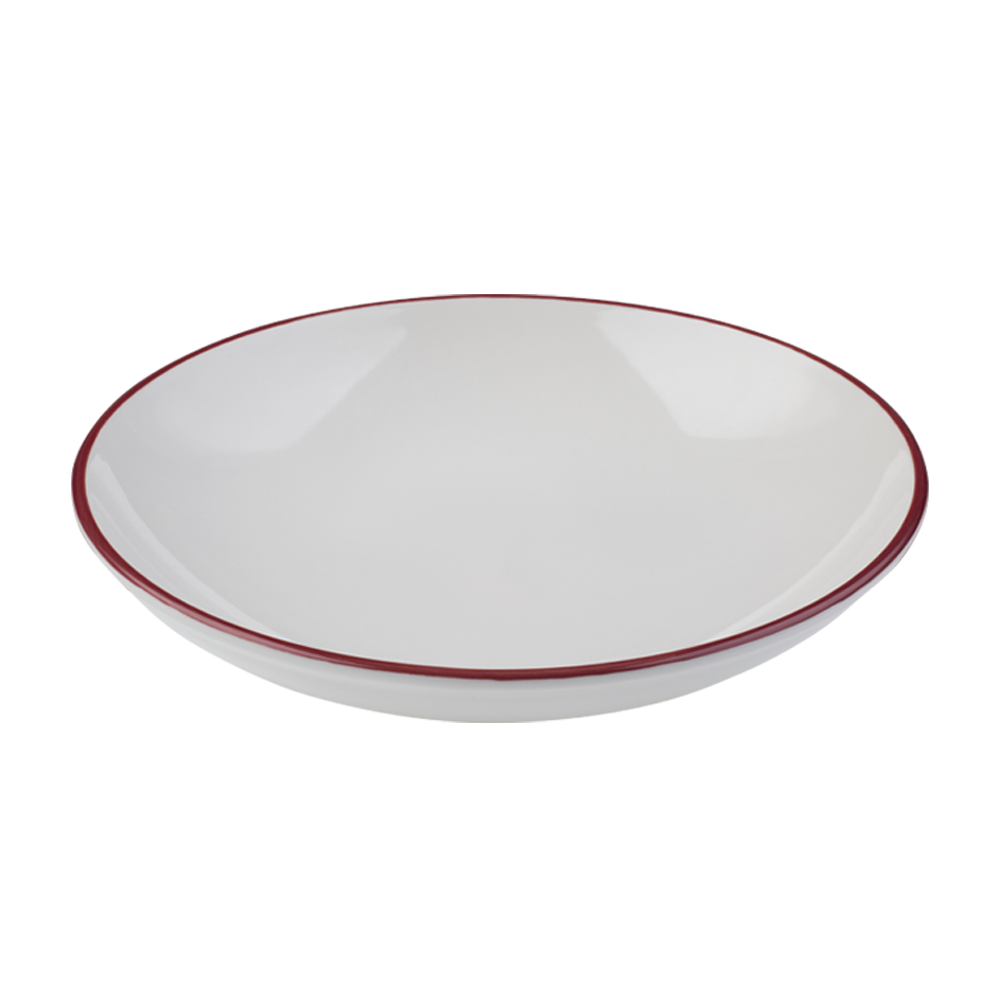 ID Fine Modest Maroon Valle Deep Plate 20 cm 550 cc