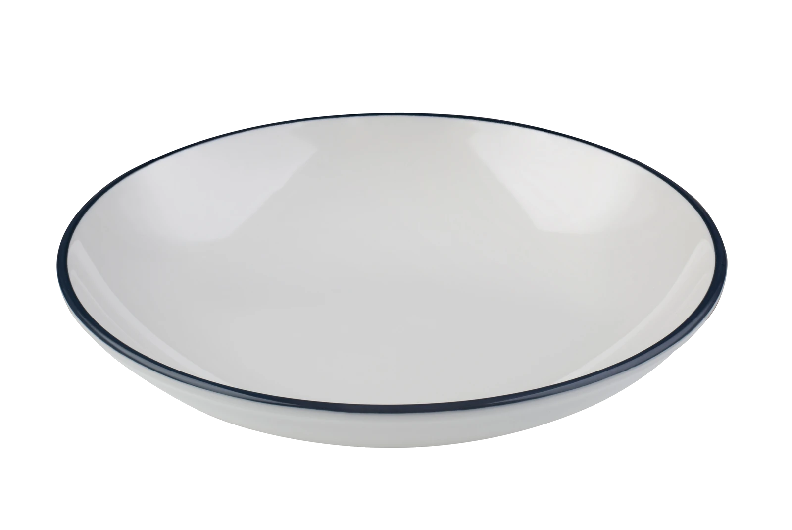 ID Fine Modest Navy Valle Deep Plate 20 cm 550 cc