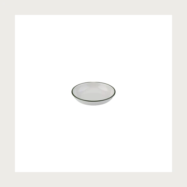 ID Fine Modest Green Lona Deep Plate 15 cm 240 cc