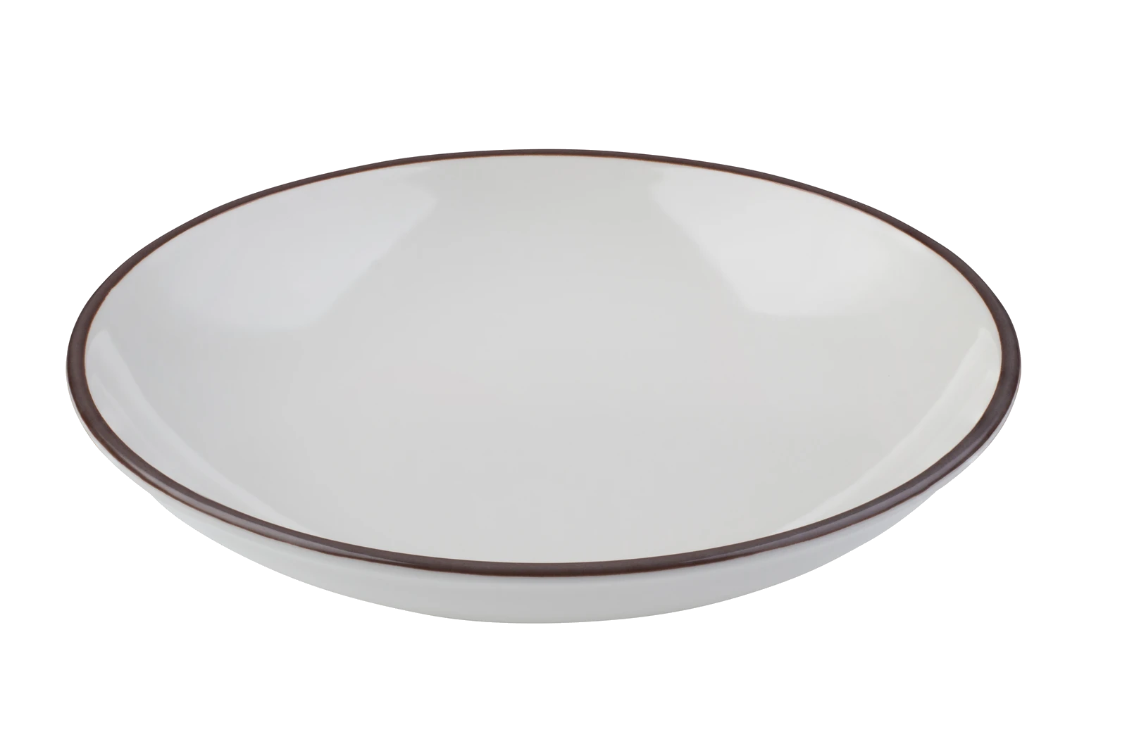 ID Fine Modest Brown Valle Deep Plate 20 cm 550 cc