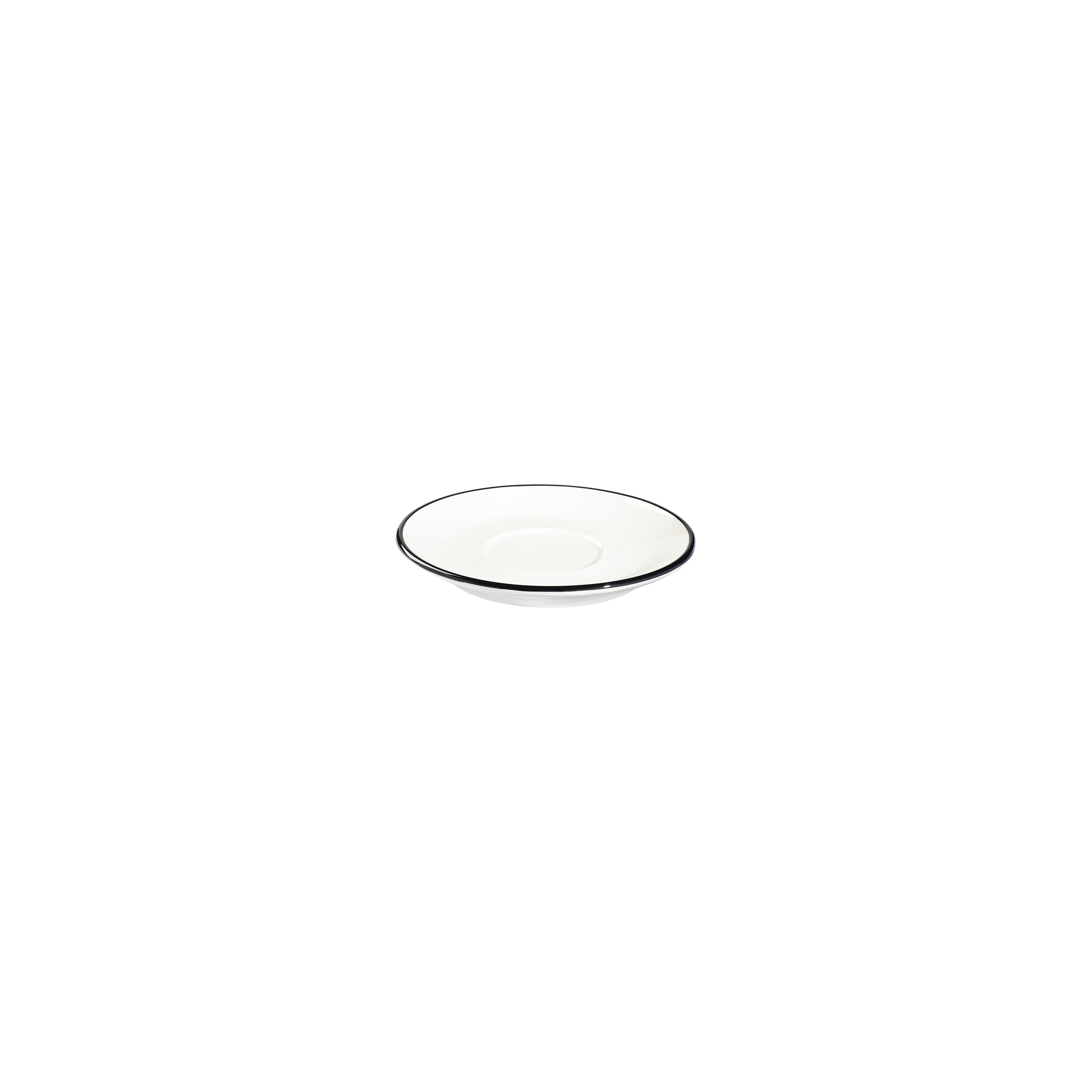 ID Fine Modest Black Lona Cup Tabağı 12 cm