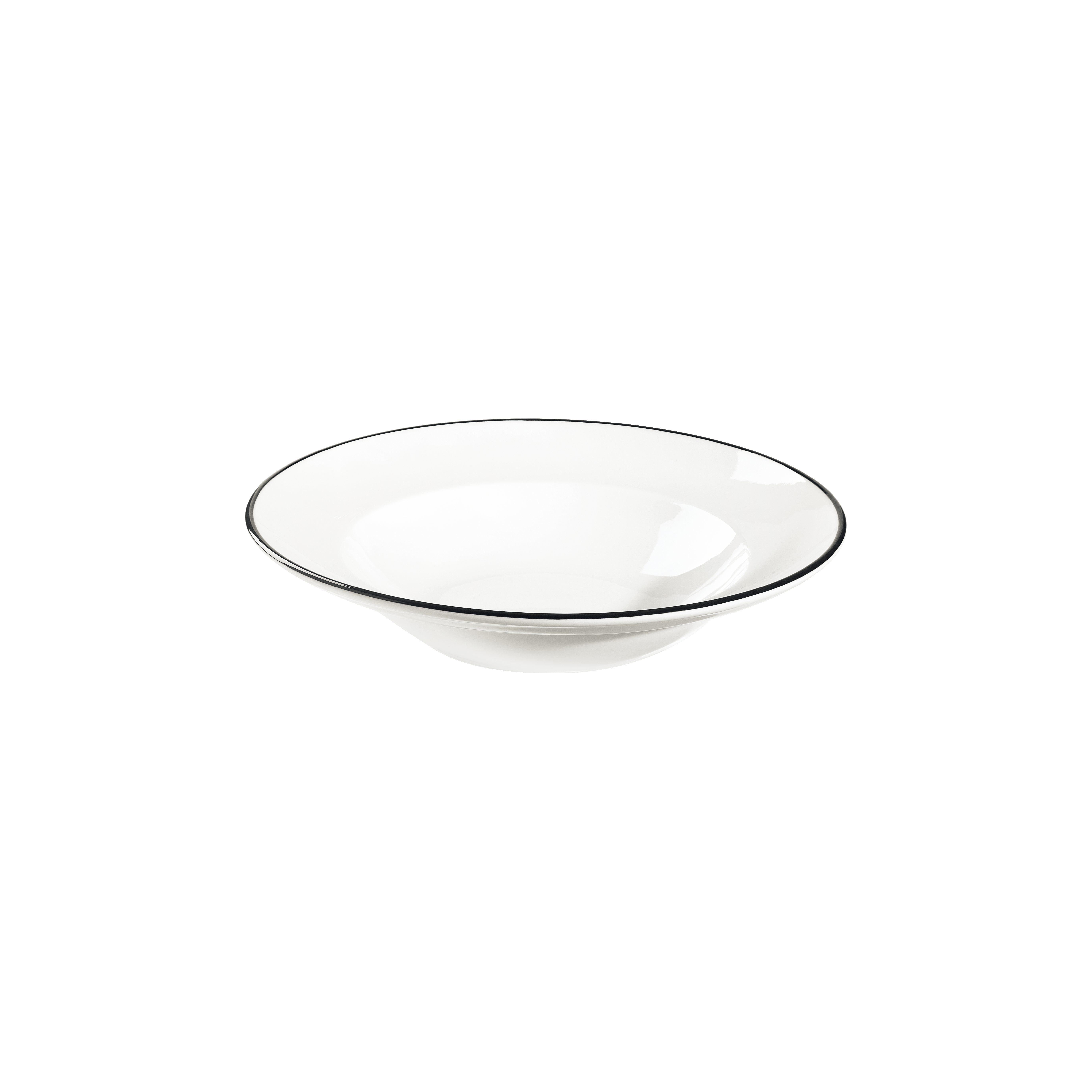 ID Fine Modest Black Miro Deep Plate 28 cm 560 cc
