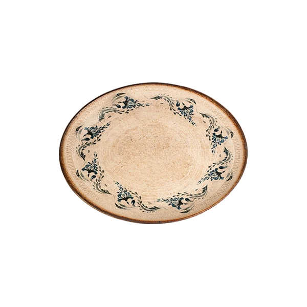 ID Fine Voyage Navy Lona Oval Plate 33 cm