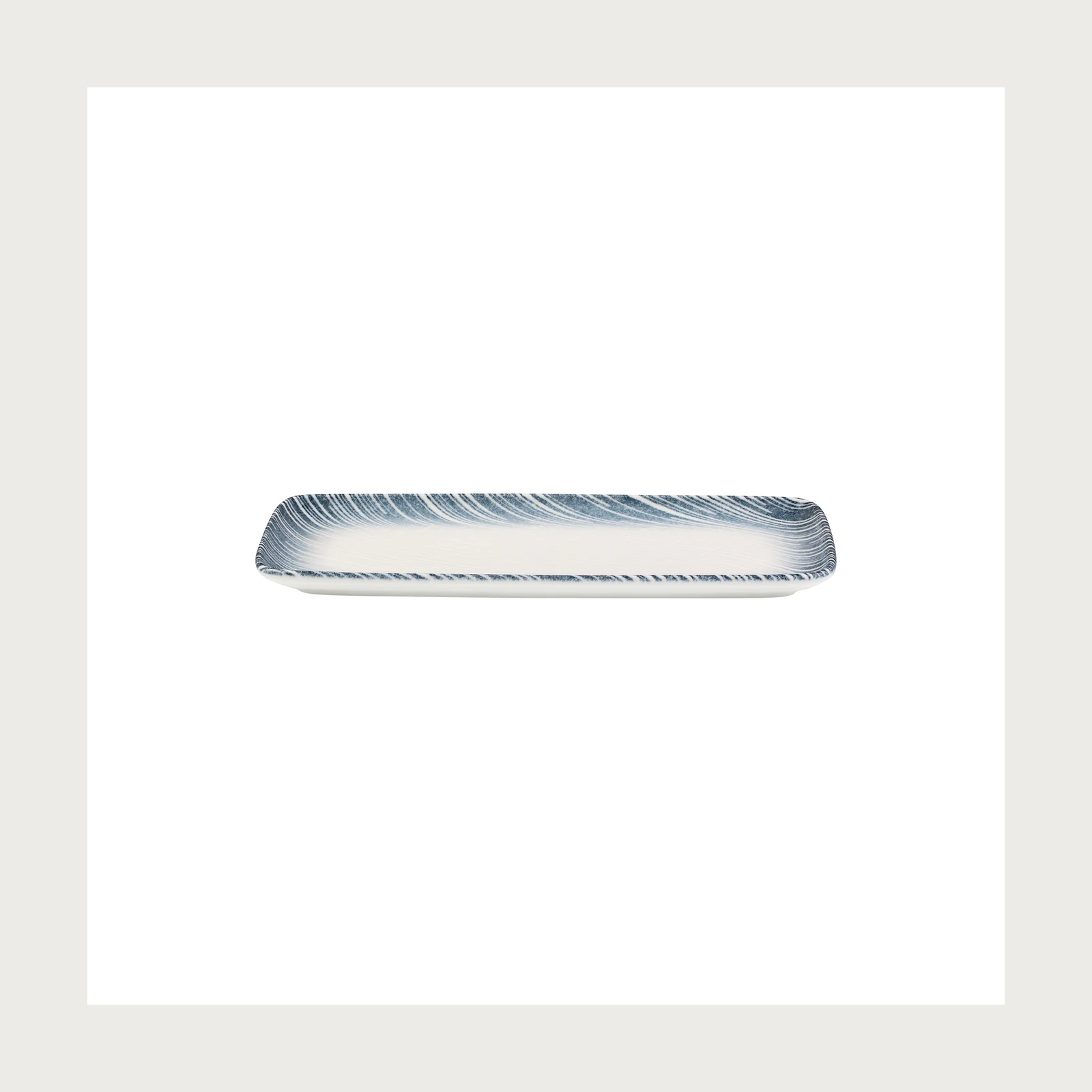 ID Fine Thin Blue Quadro Rectangular Plate 35 cm (34 * 16)