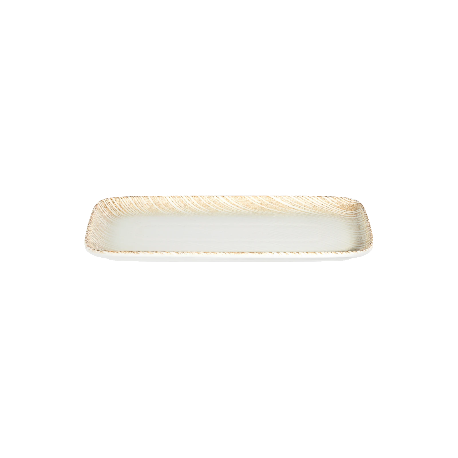 ID Fine Thin Brown Quadro Rectangular Plate 35 cm (34 * 16)