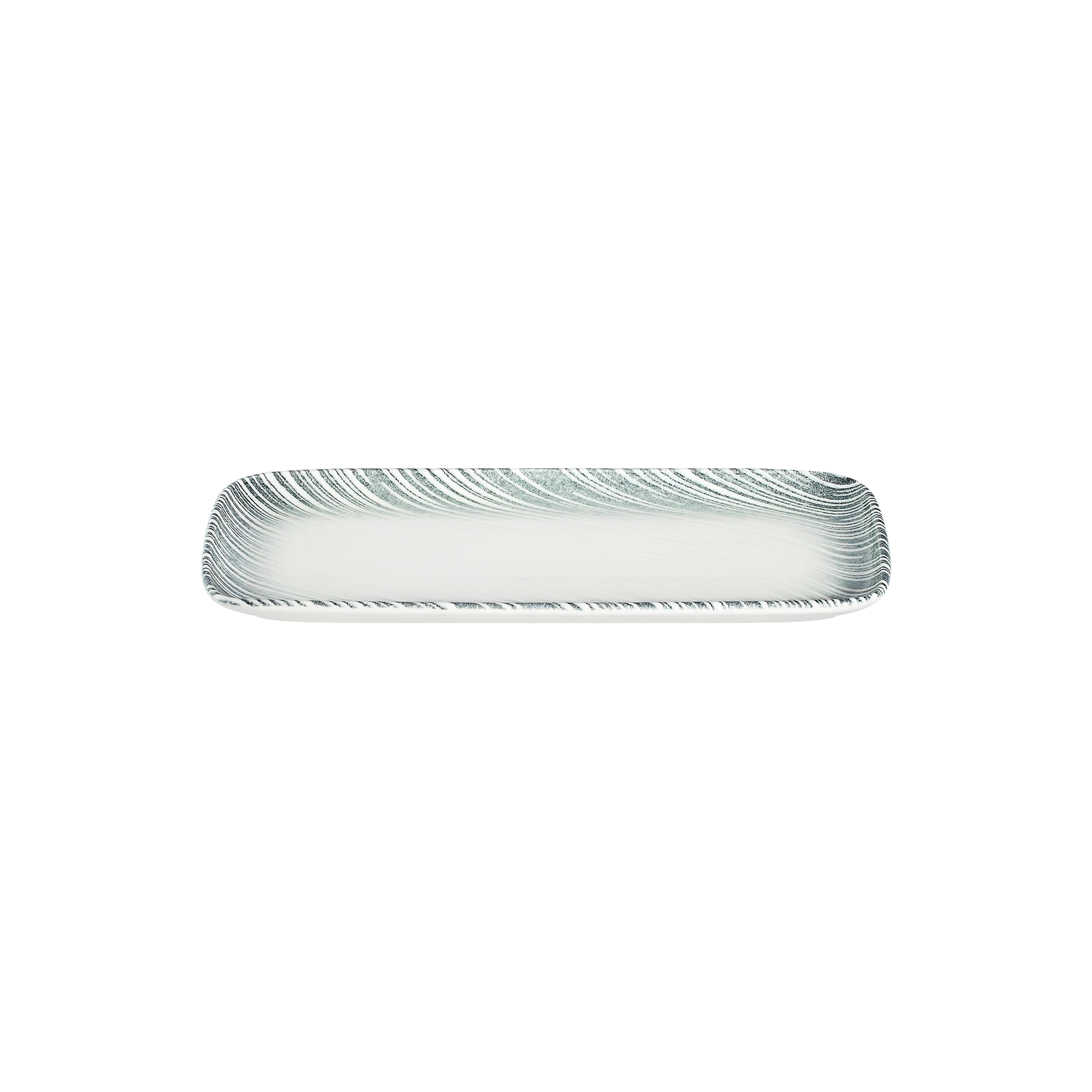 ID Fine Thin Grey Quadro Rectangular Plate 35 cm (34 * 16)
