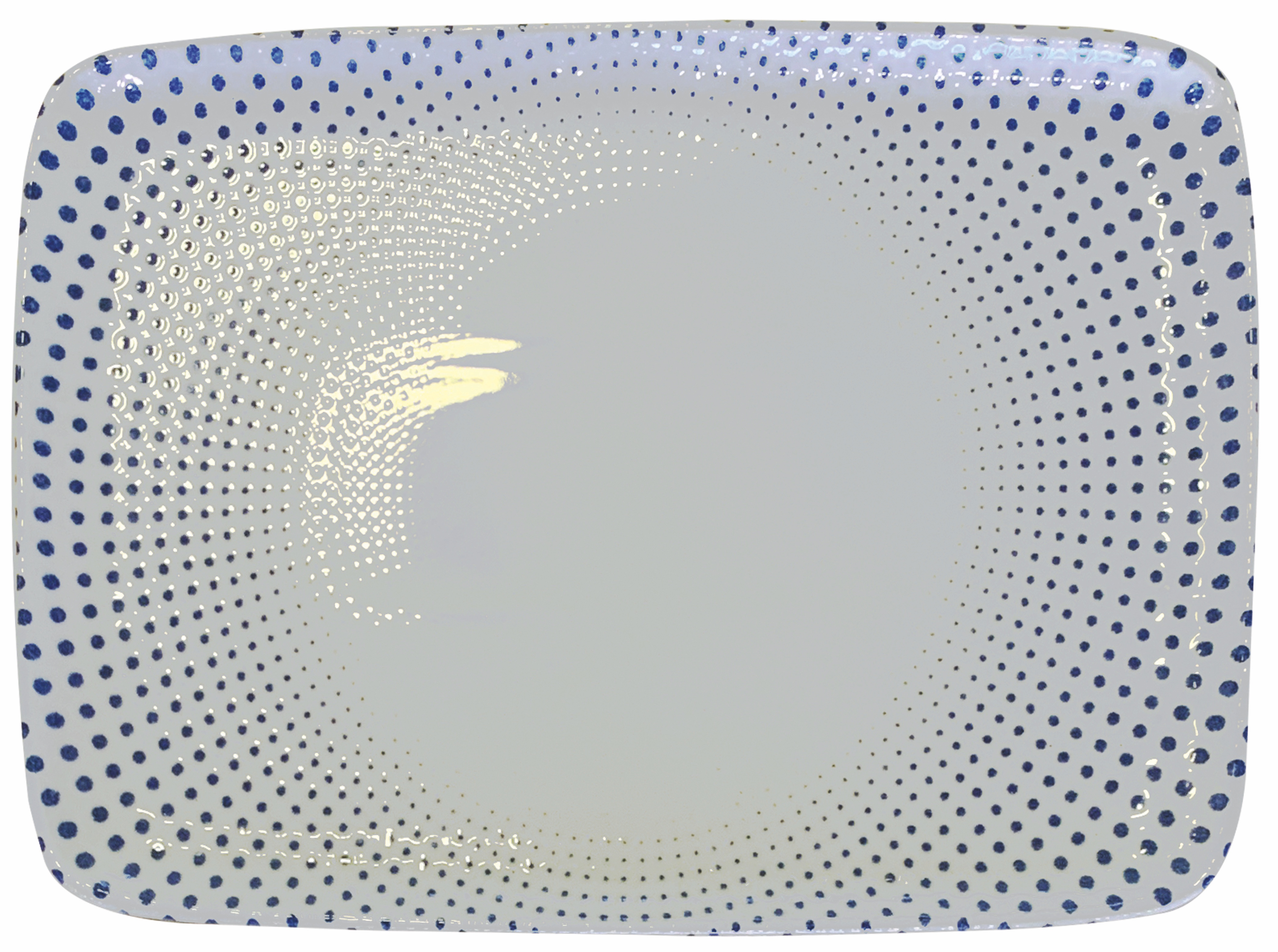 ID Fine Harmony Blue Quadro Rectangular Plate 31 cm (27 * 20)
