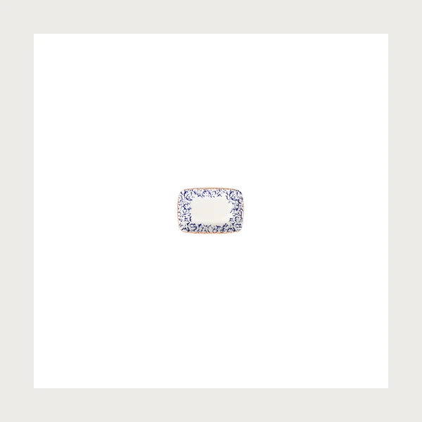 ID Fine Venecia Navy W Quadro Dikdörtgen Kayık 11 cm (10 * 7)