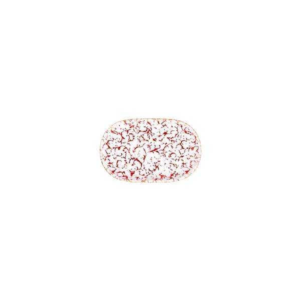ID Fine Venecia Maroon Magnus Oval Kayık 18 cm