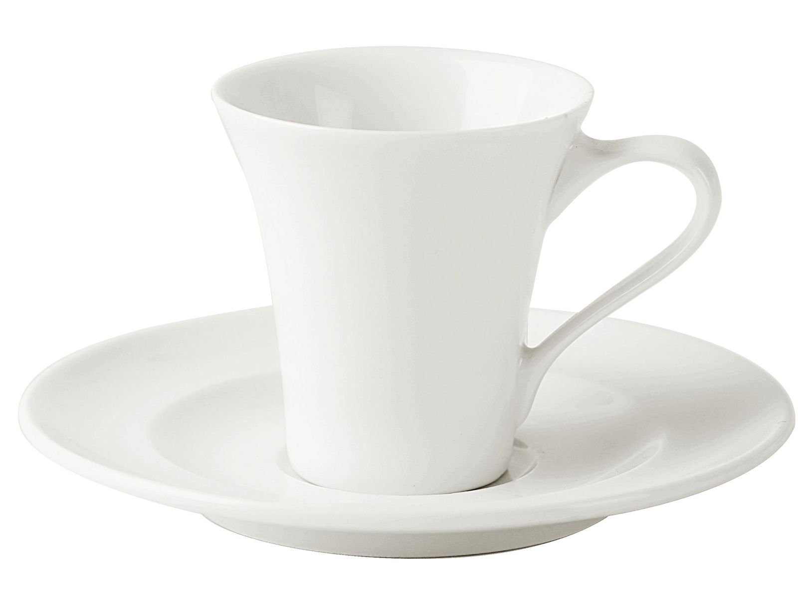 Porland Finesse Alumilite Coffee Cup with Saucer 60cc 6 Pieces