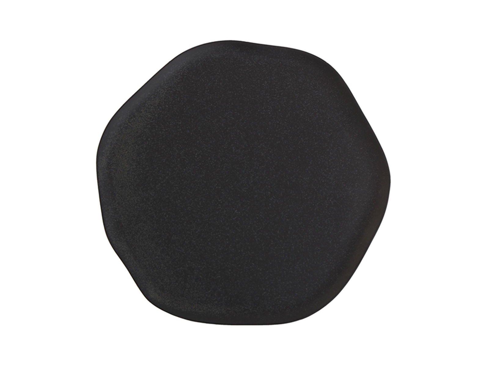 Porland Pure Seasons Black Flat Plate 27cm 6 pieces