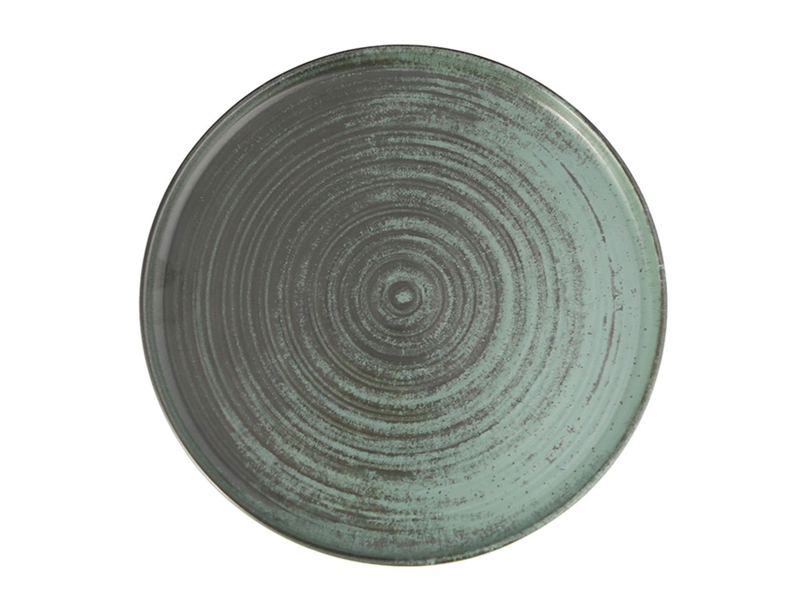 Porland Lykke Green Flat Plate 30cm 6 pieces